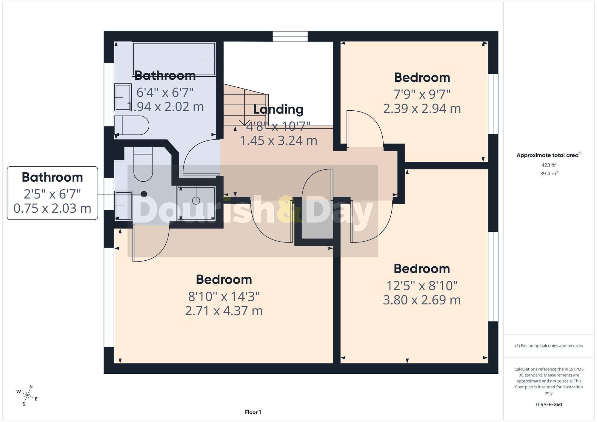 3 bed detached house for sale in Andrus Way, Stafford, ST16 - Property floorplan