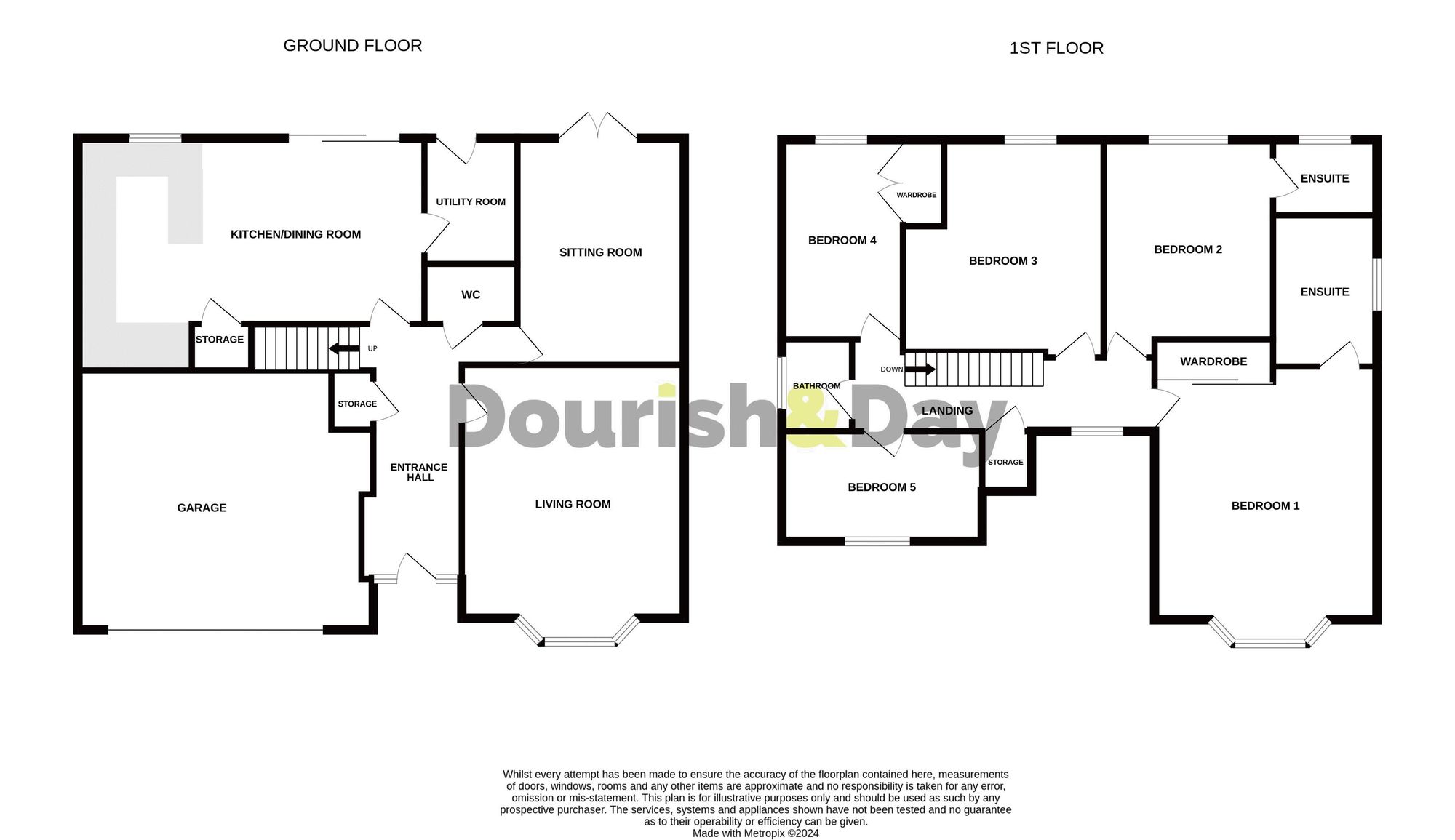 5 bed detached house for sale in Oberton Gardens, Stafford, ST18 - Property floorplan