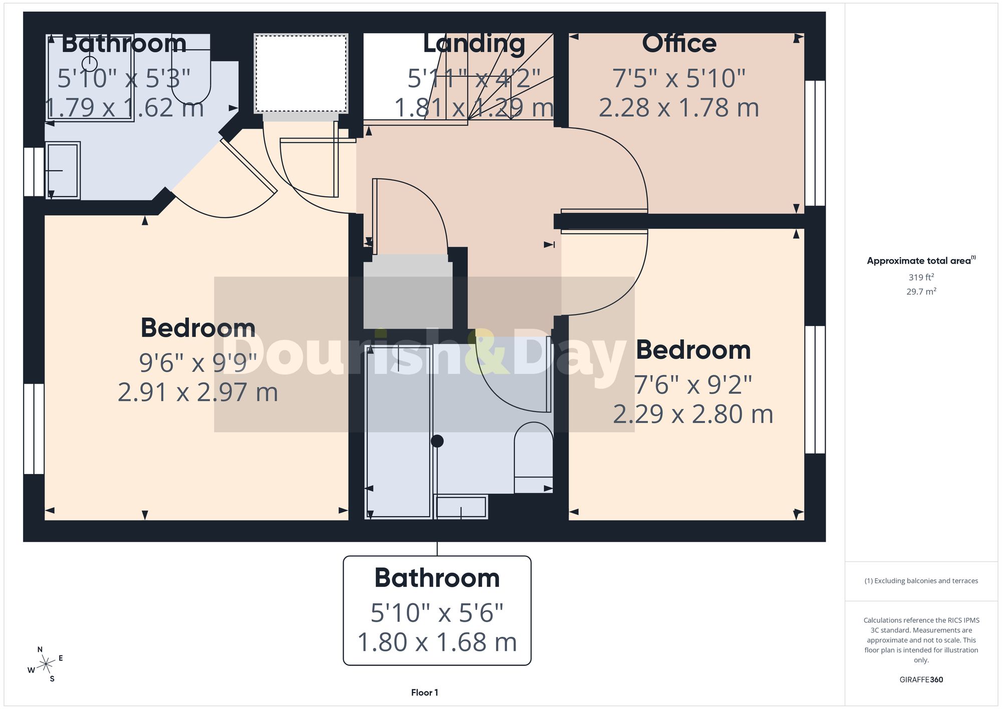 3 bed end of terrace house for sale in Fieldhouse Way, Stafford, ST17 - Property floorplan
