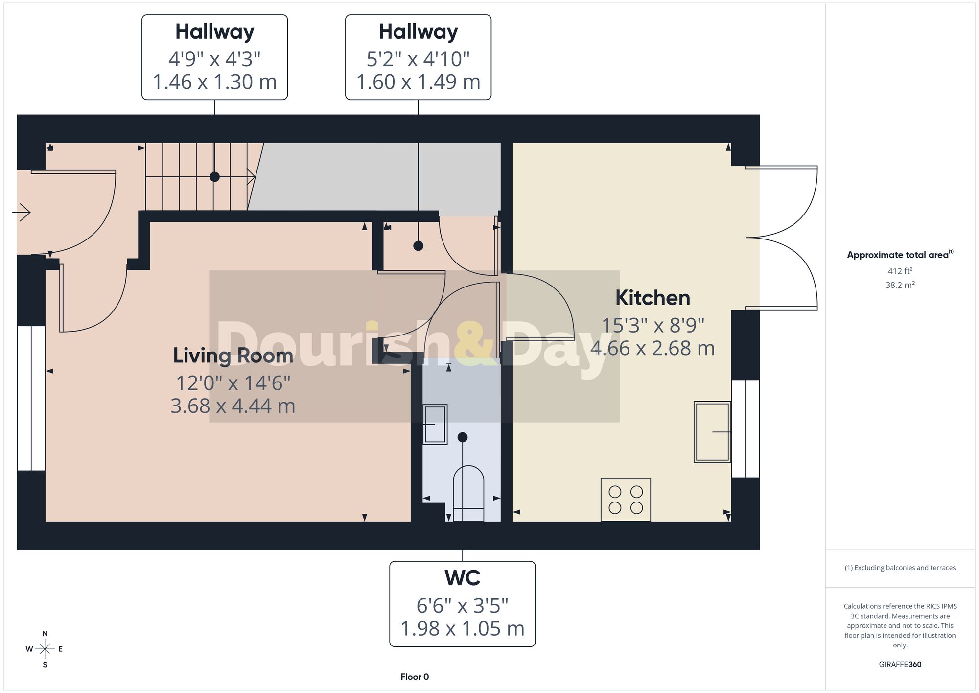 3 bed semi-detached house for sale in Tutor Grove, Stone, ST15 - Property floorplan
