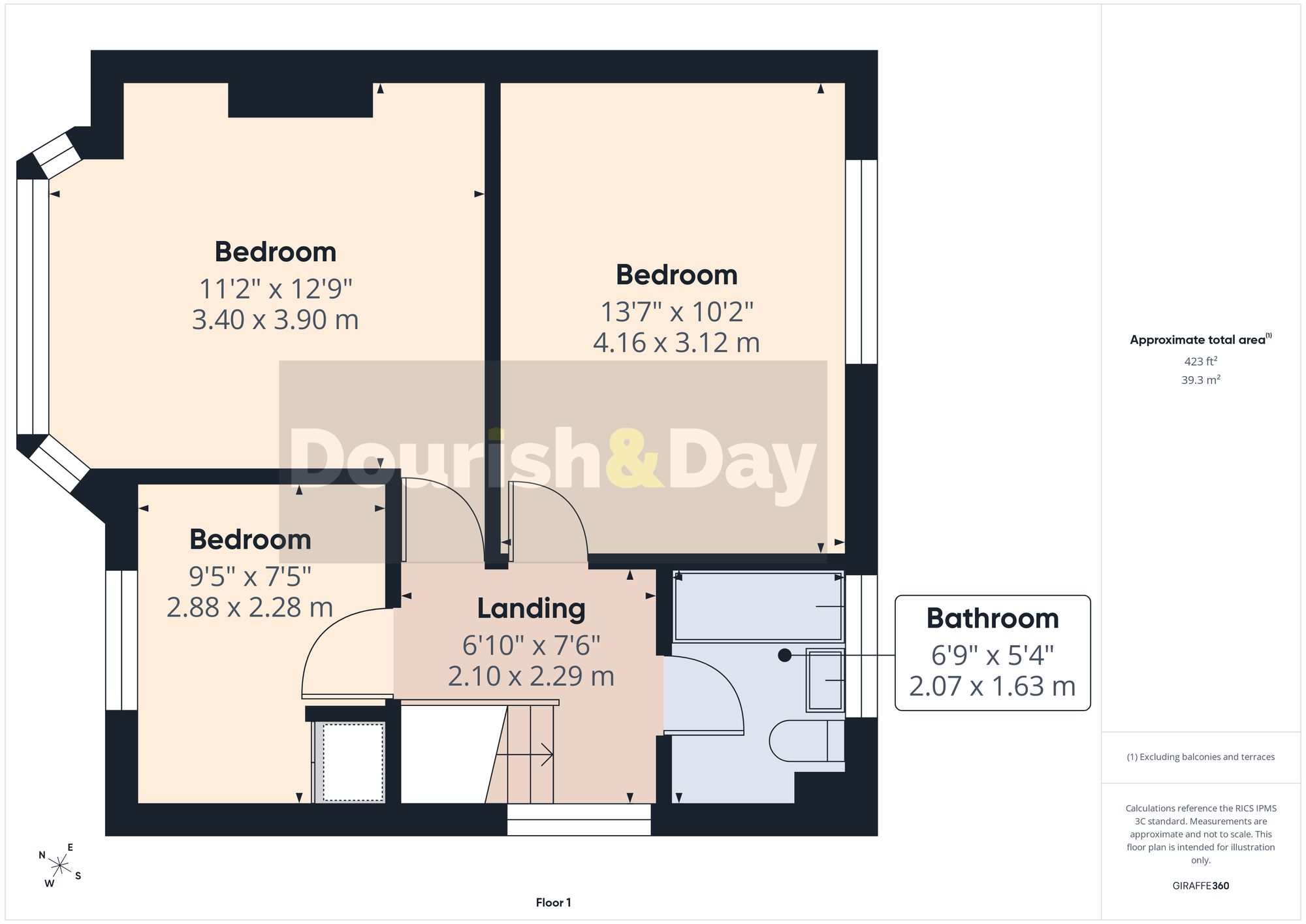 3 bed semi-detached house for sale in Broughton Close, Stafford, ST16 - Property floorplan