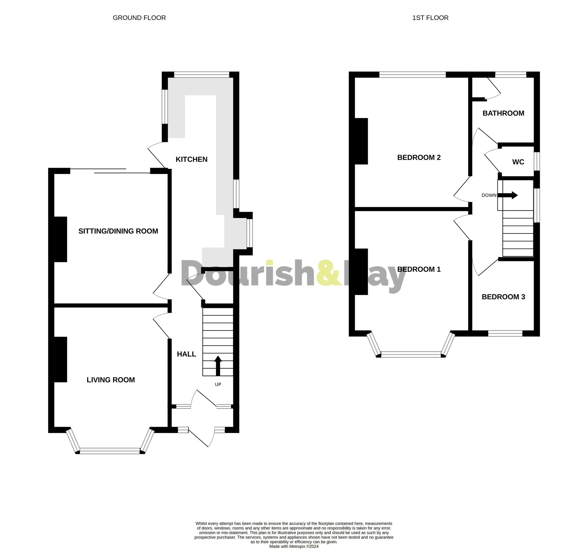 3 bed semi-detached house to rent in Queensville, Stafford, ST17 - Property floorplan