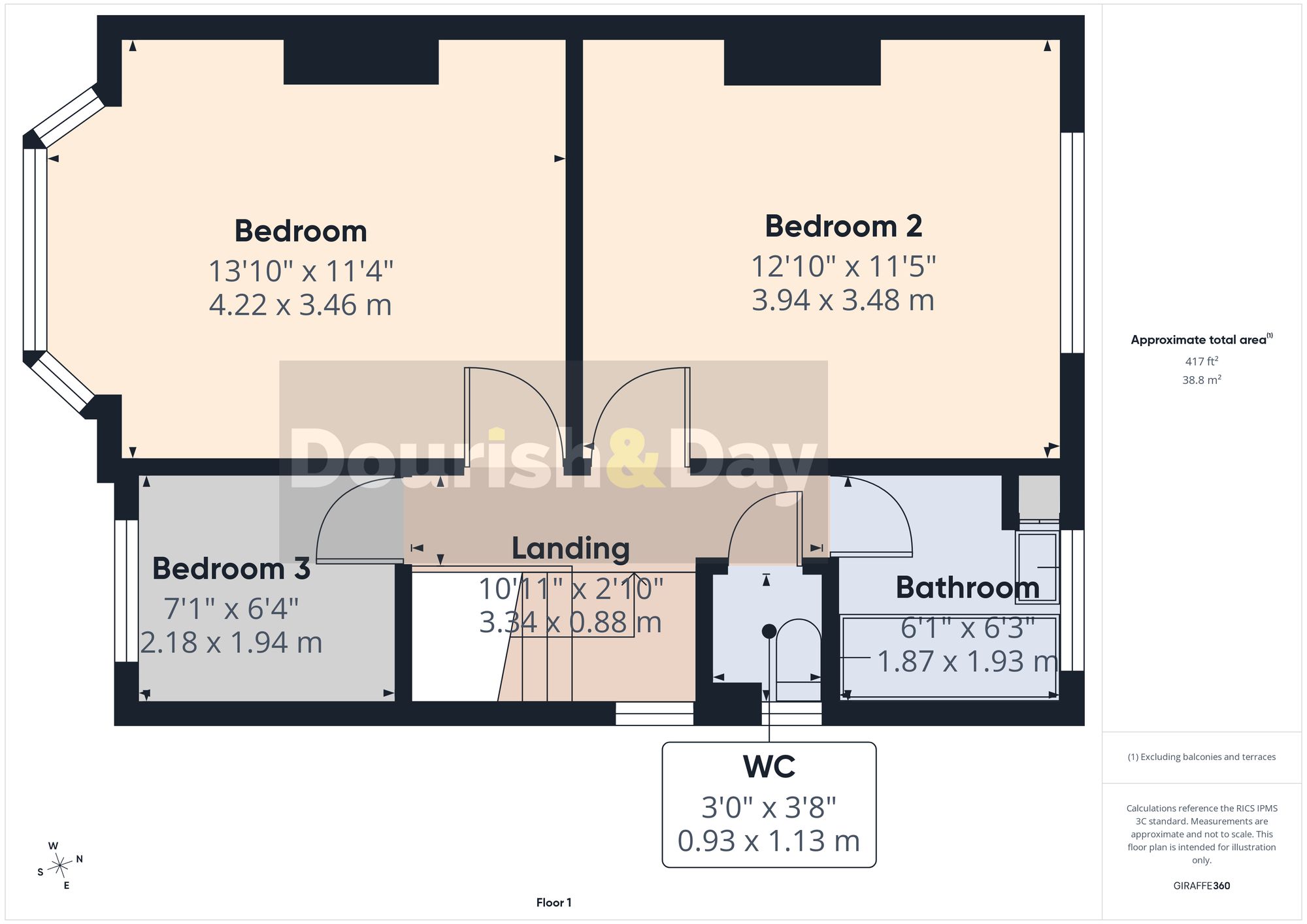 3 bed semi-detached house to rent in Queensville, Stafford, ST17 - Property floorplan