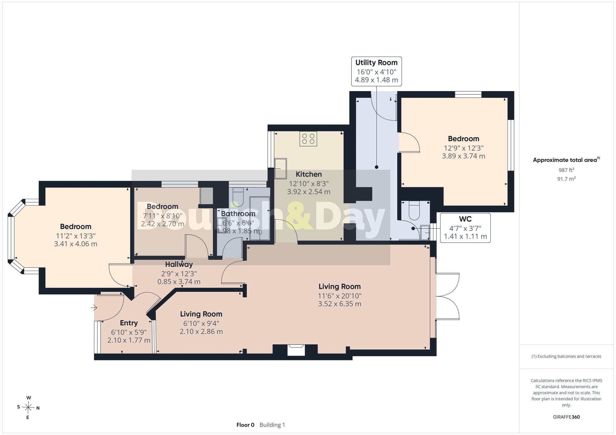 3 bed bungalow for sale in Salisbury Road, Stafford, ST16 - Property floorplan