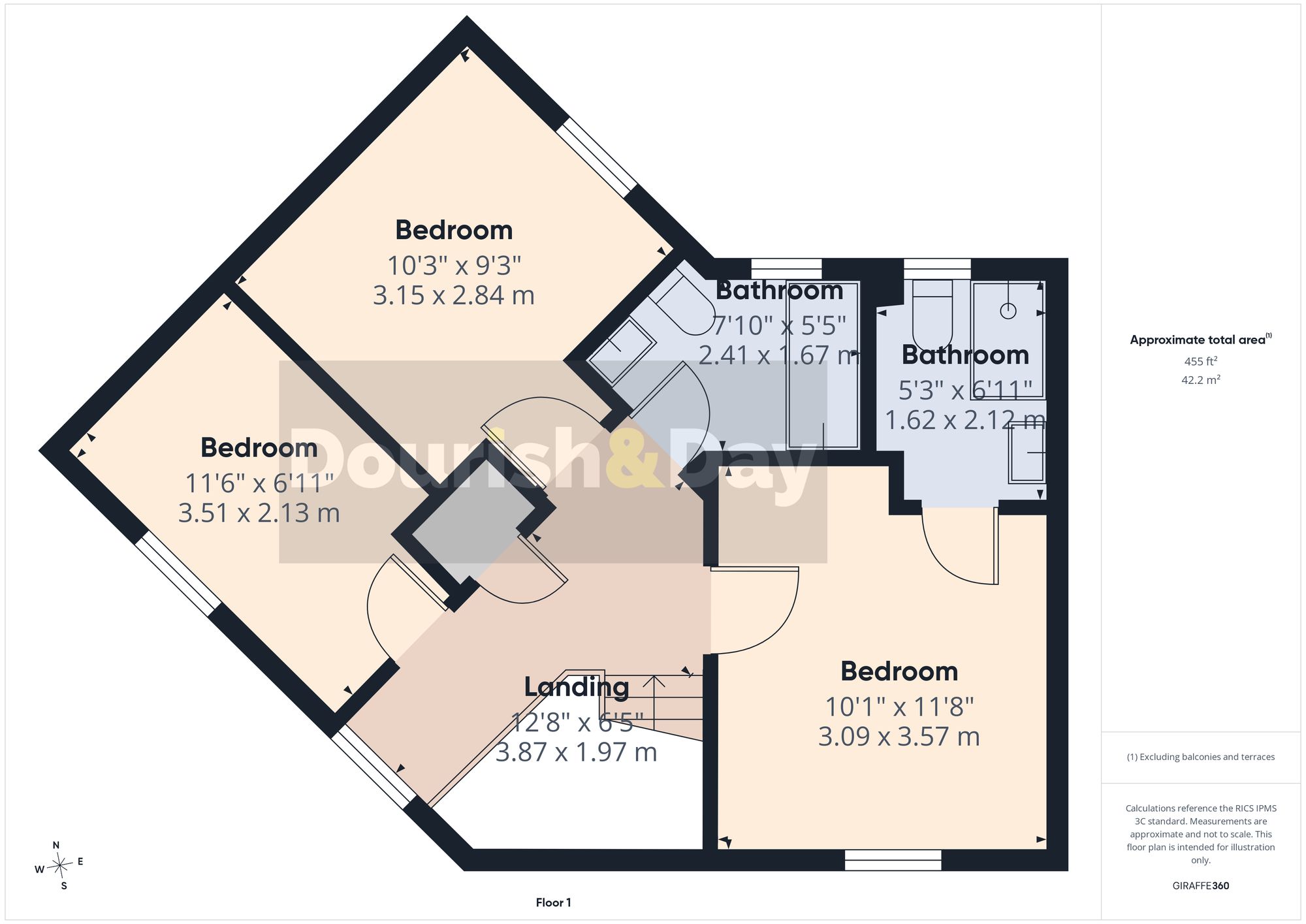 3 bed detached house for sale in Cardamine Parade, Stafford, ST16 - Property floorplan