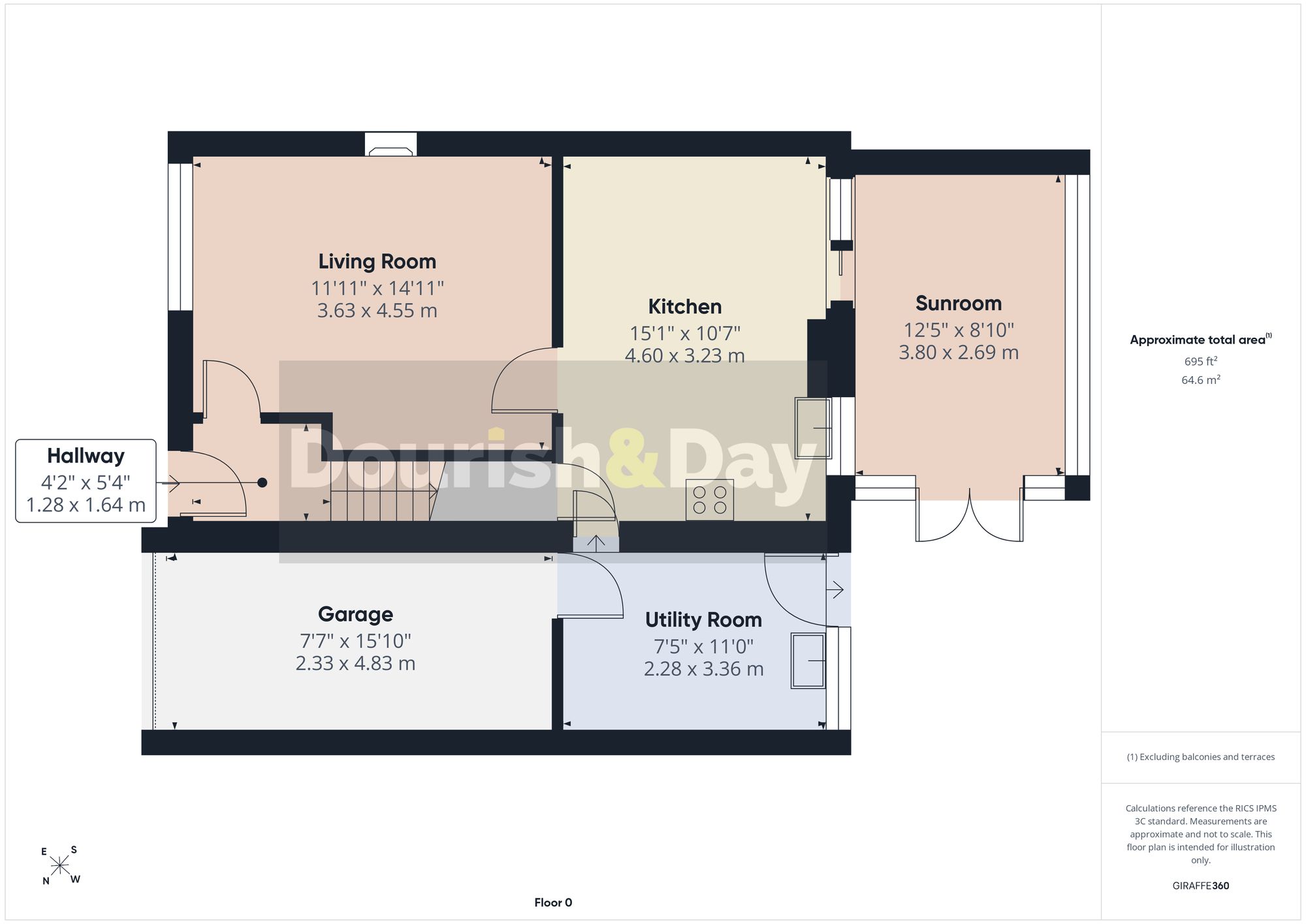 3 bed semi-detached house for sale in Norman Road, Penkridge, ST19 - Property floorplan