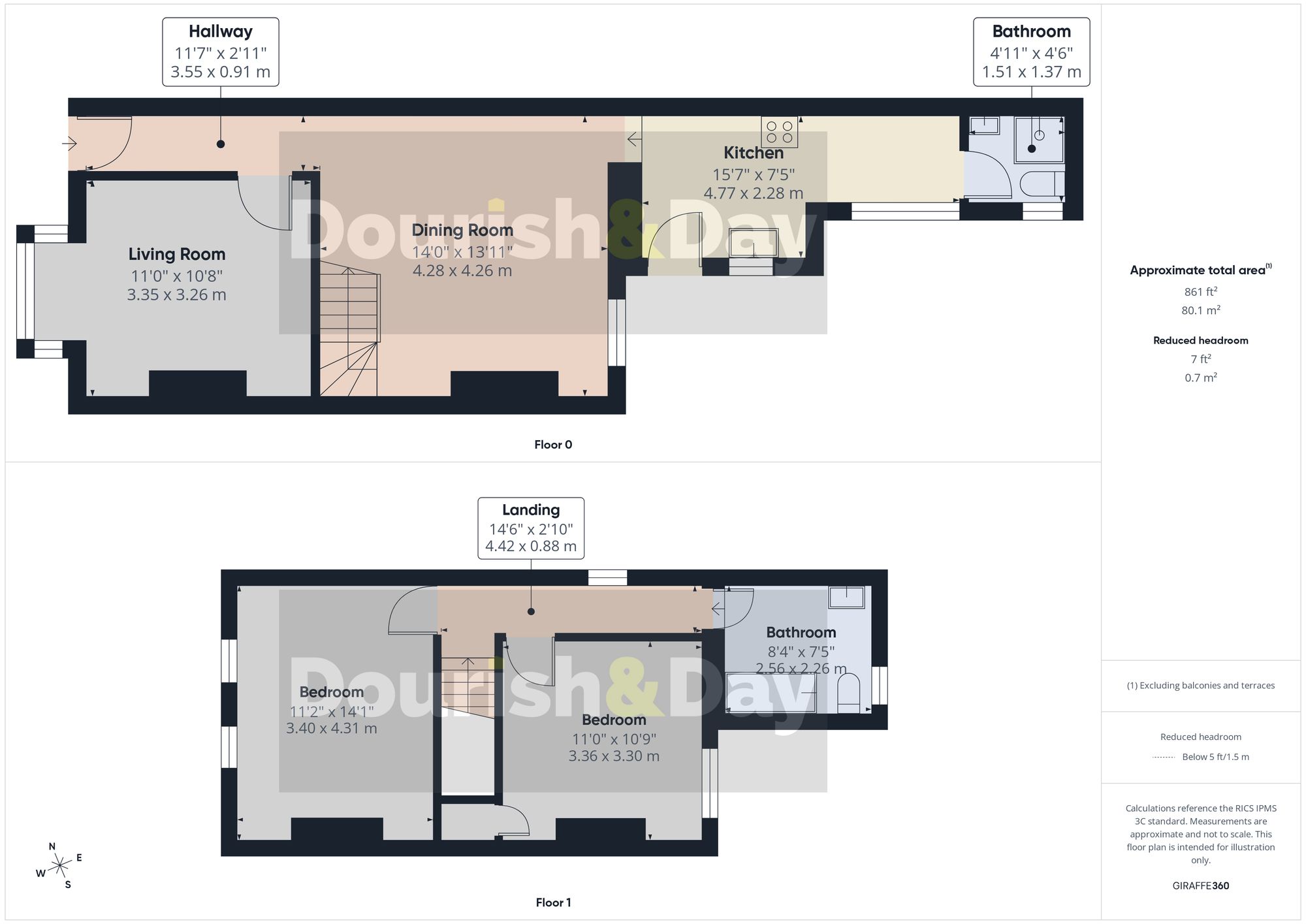 2 bed end of terrace house for sale in Marston Road, Stafford, ST16 - Property floorplan
