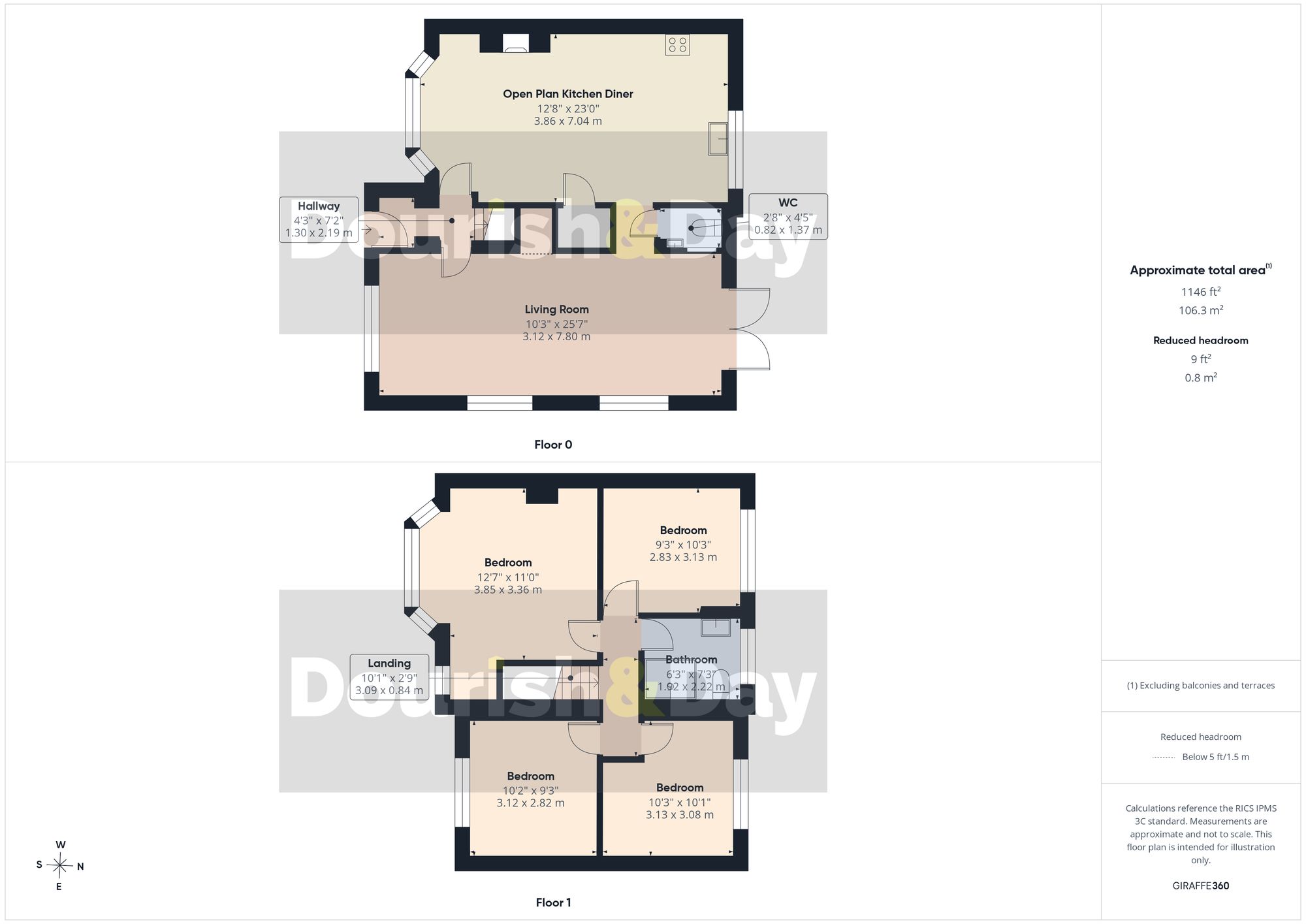 4 bed semi-detached house for sale in Witney Road, Stafford, ST17 - Property floorplan