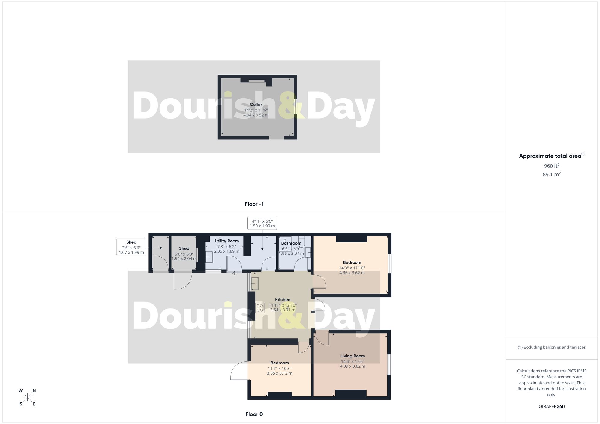 2 bed flat for sale in Talbot Road, Stafford, ST17 - Property floorplan