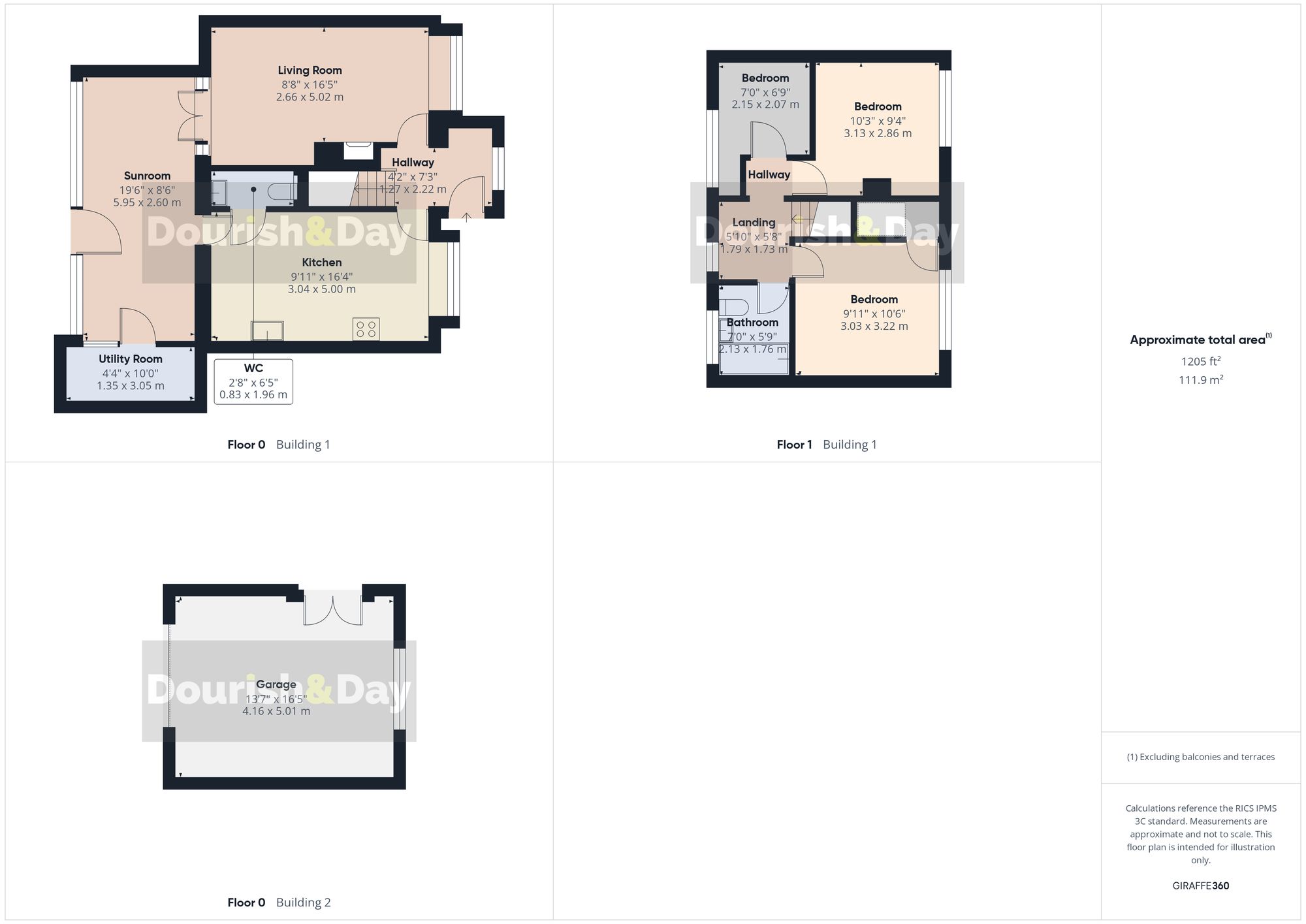 3 bed terraced house for sale in Fallowfield Close, Penkridge, ST19 - Property floorplan