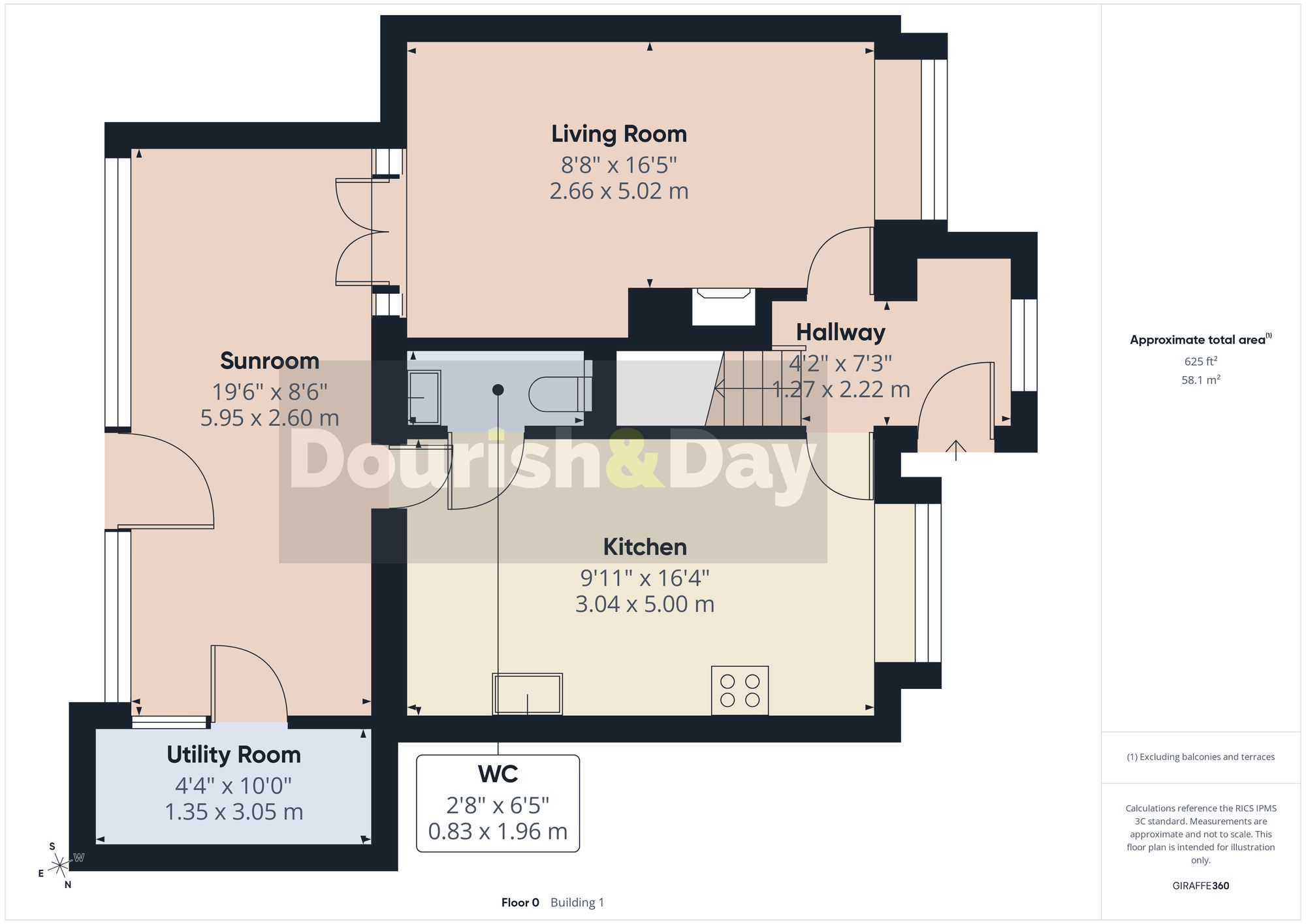 3 bed terraced house for sale in Fallowfield Close, Penkridge, ST19 - Property floorplan