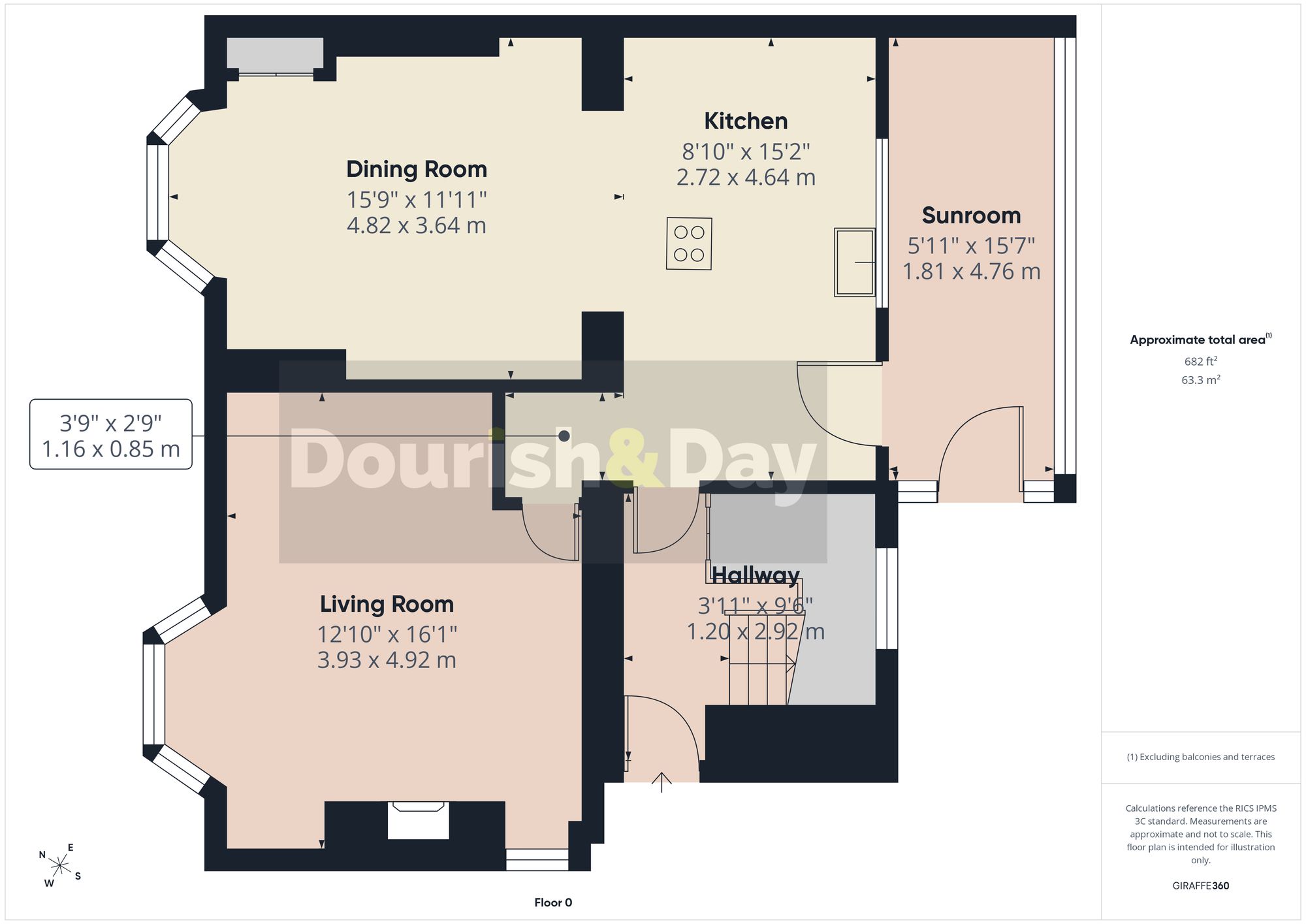 3 bed detached house for sale in The Burgage, Market Drayton, TF9 - Property floorplan