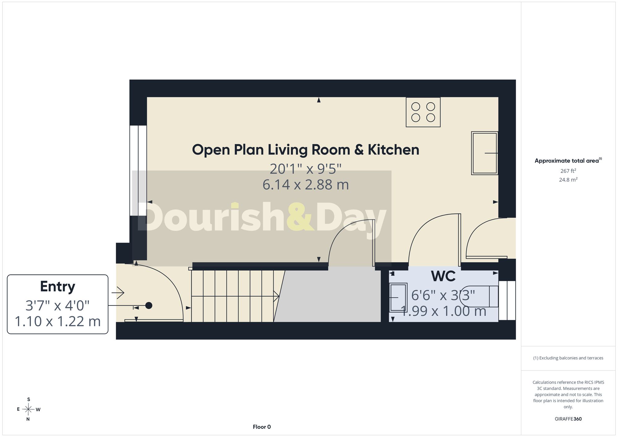 1 bed terraced house for sale in Tudor Close, Market Drayton, TF9 - Property floorplan