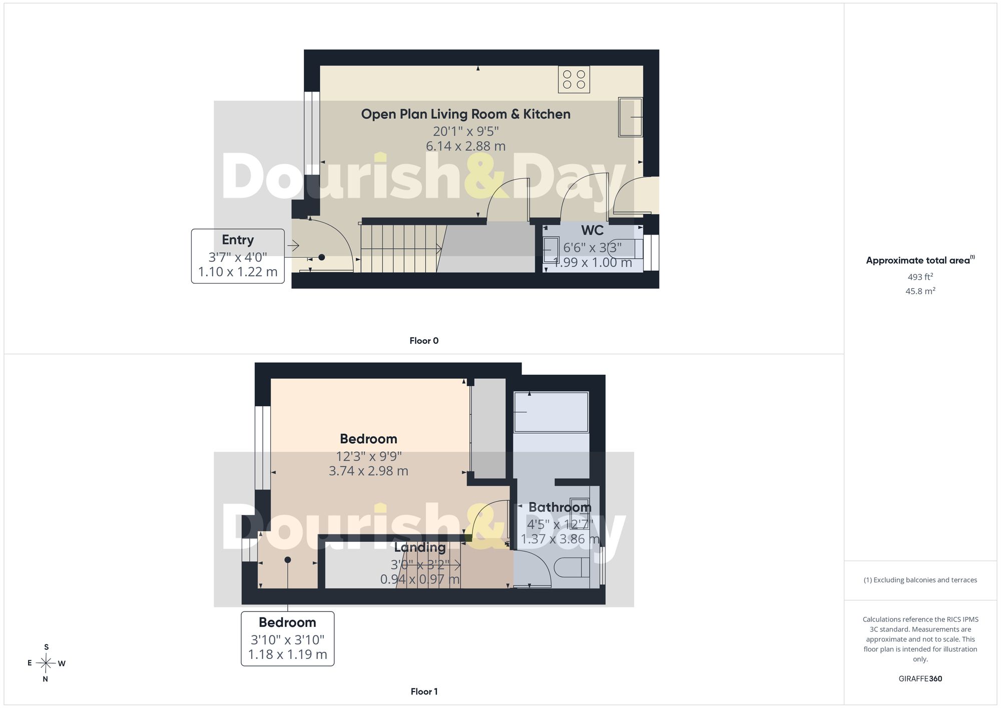 1 bed terraced house for sale in Tudor Close, Market Drayton, TF9 - Property floorplan
