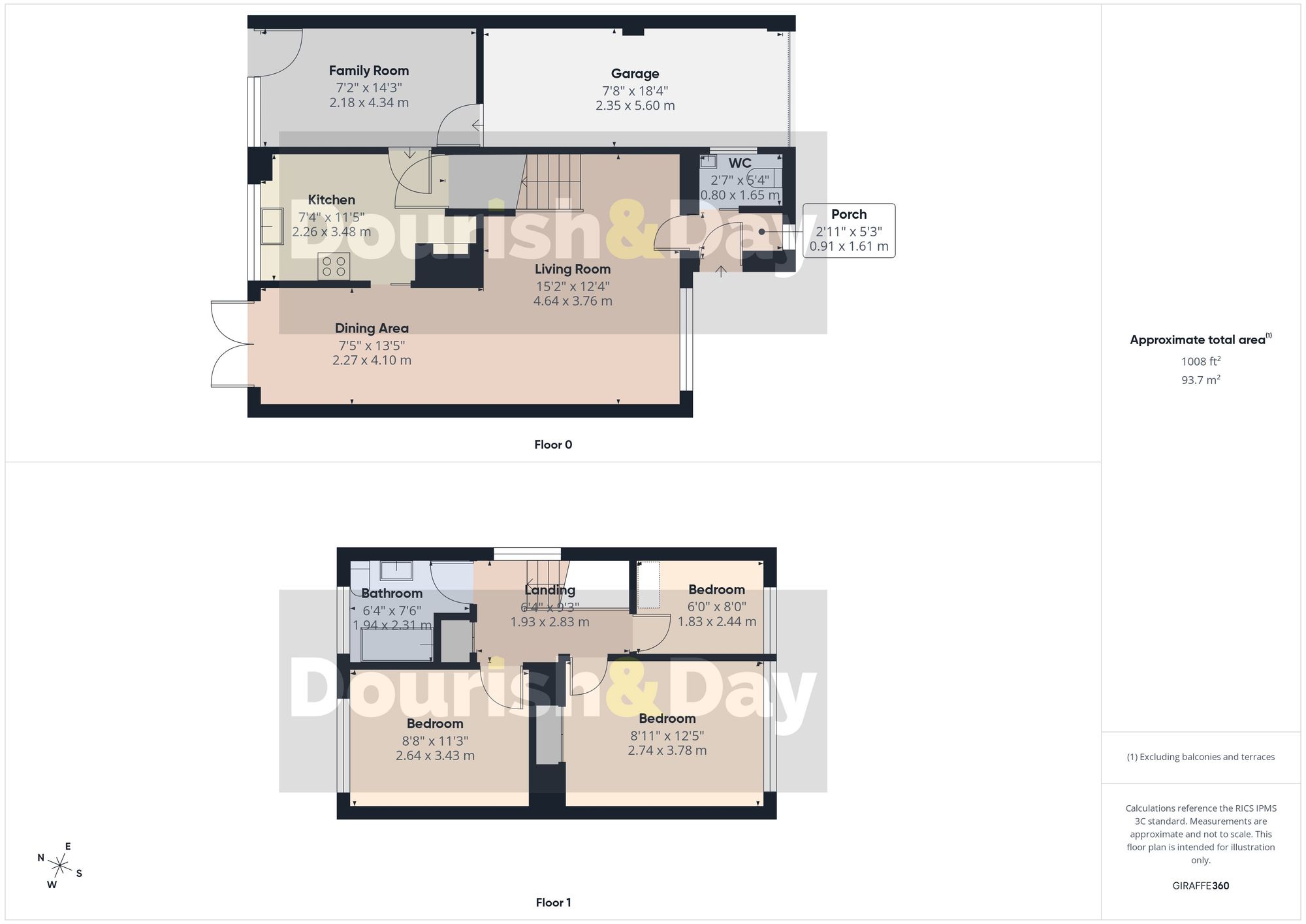 3 bed semi-detached house for sale in Prescott Drive, Penkridge, ST19 - Property floorplan