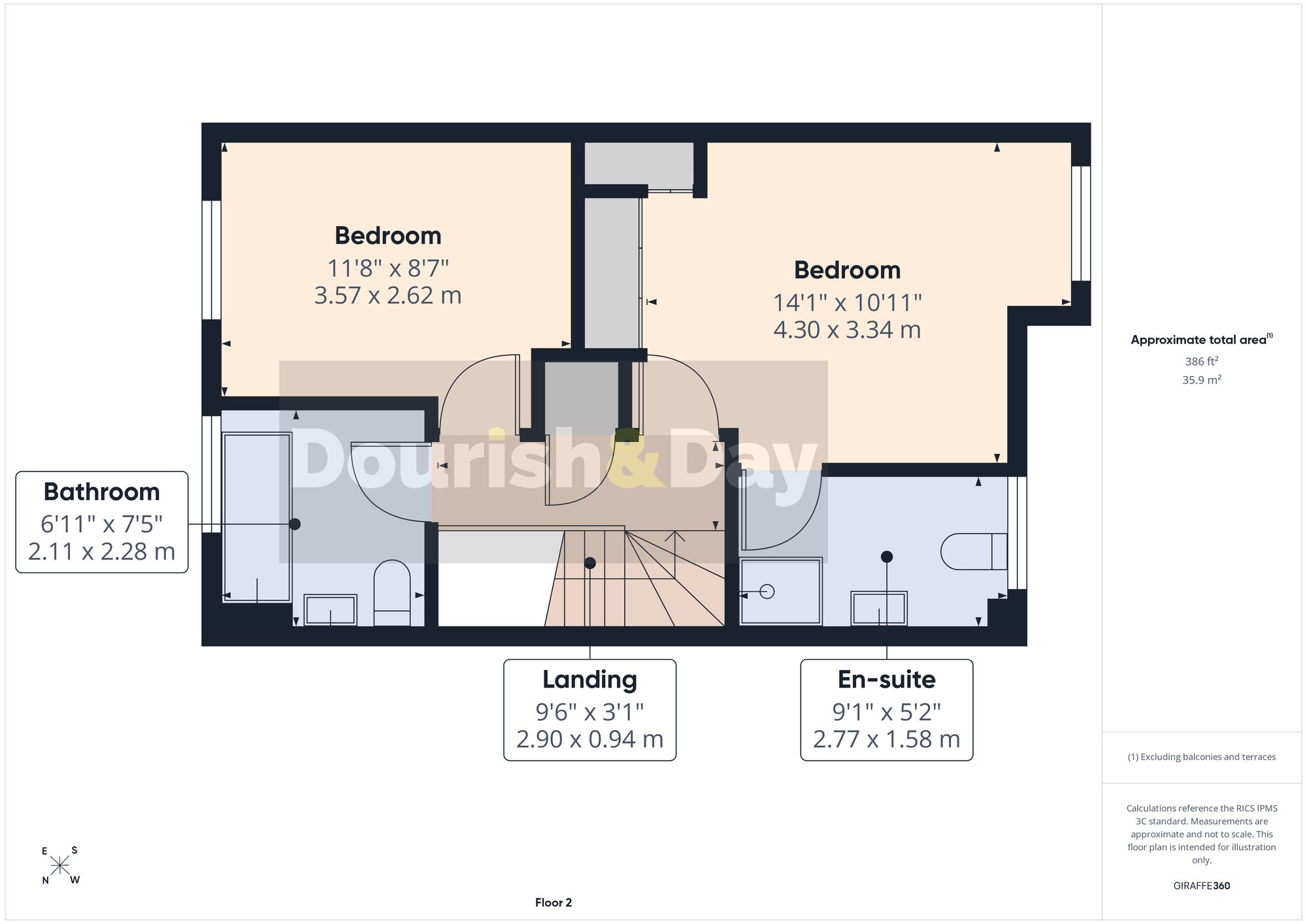 3 bed terraced house for sale in Waterside Court, Gnosall, ST20 - Property floorplan