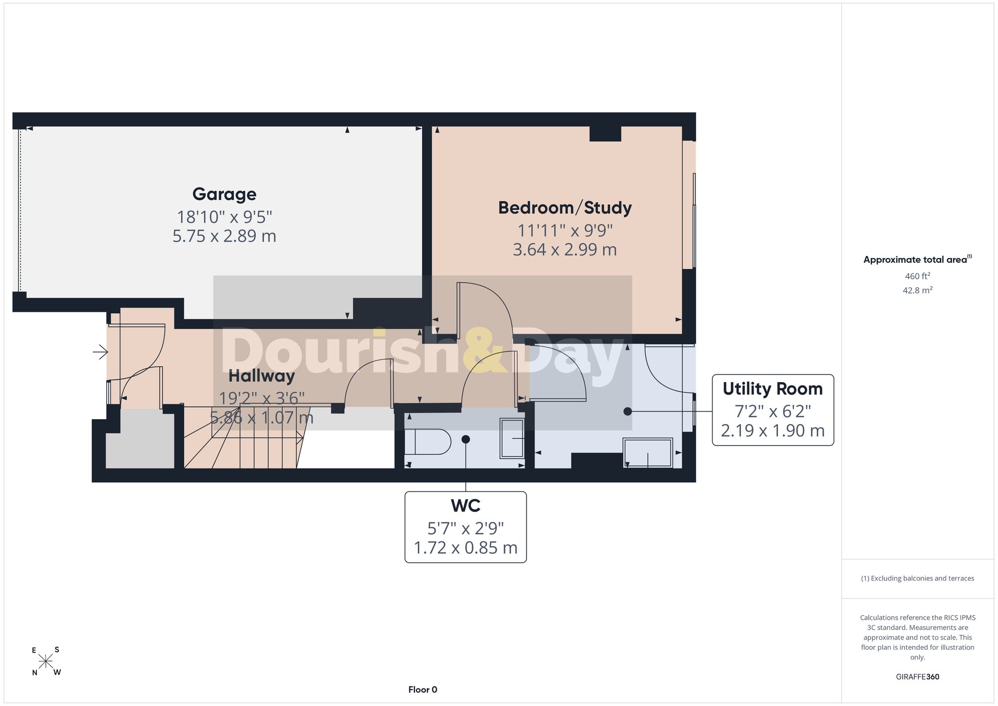 3 bed terraced house for sale in Waterside Court, Gnosall, ST20 - Property floorplan