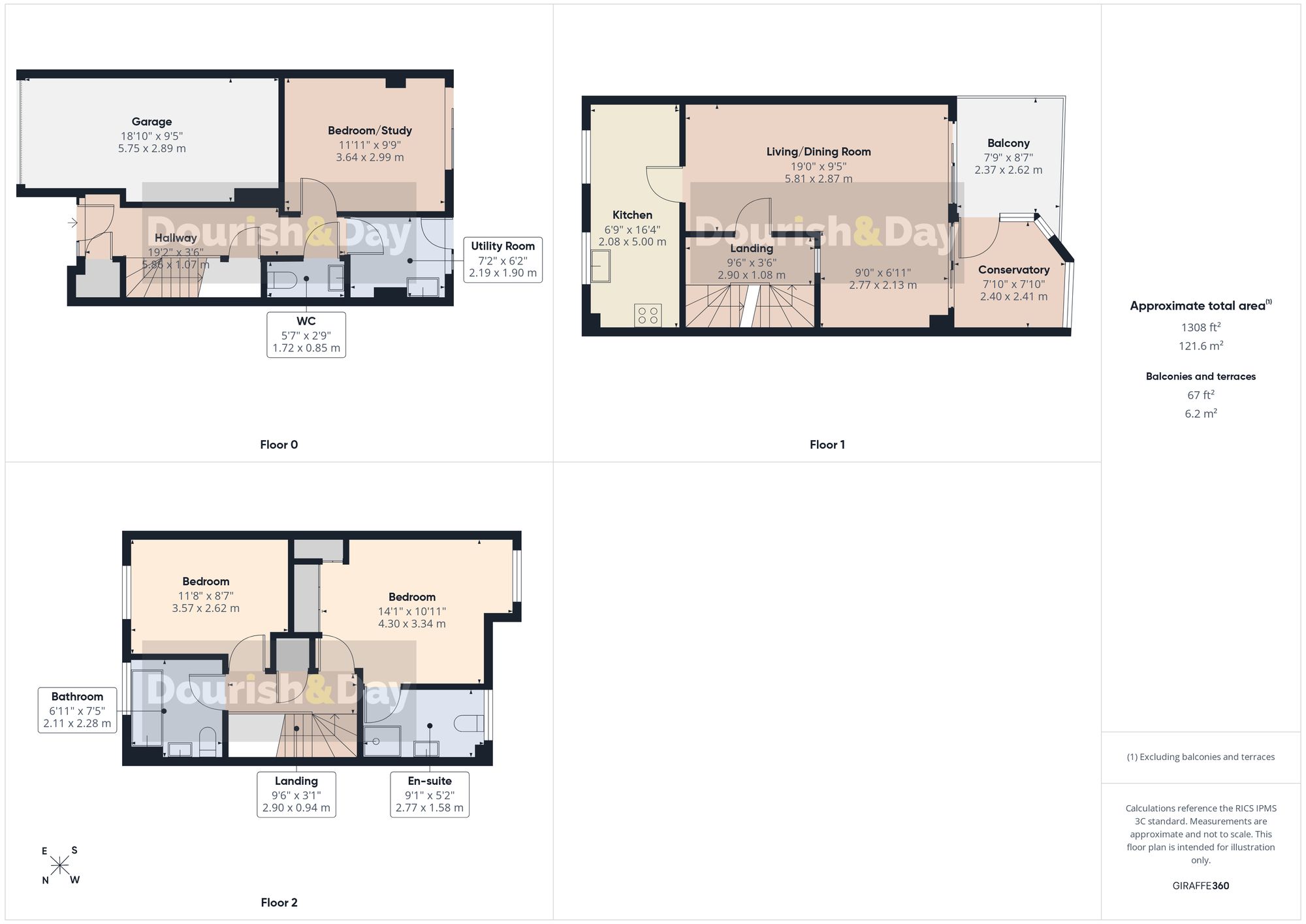3 bed terraced house for sale in Waterside Court, Gnosall, ST20 - Property floorplan