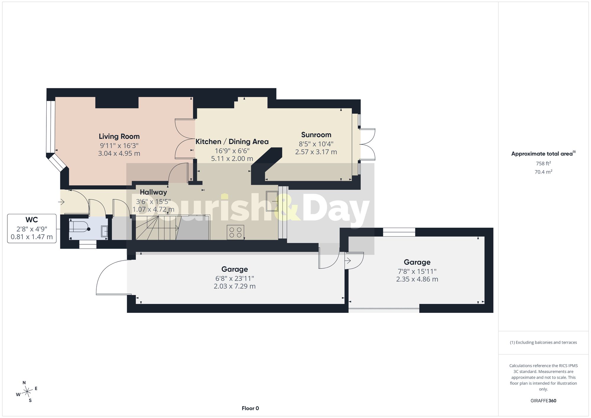 3 bed semi-detached house for sale in Coronation Road, Stafford, ST16 - Property floorplan