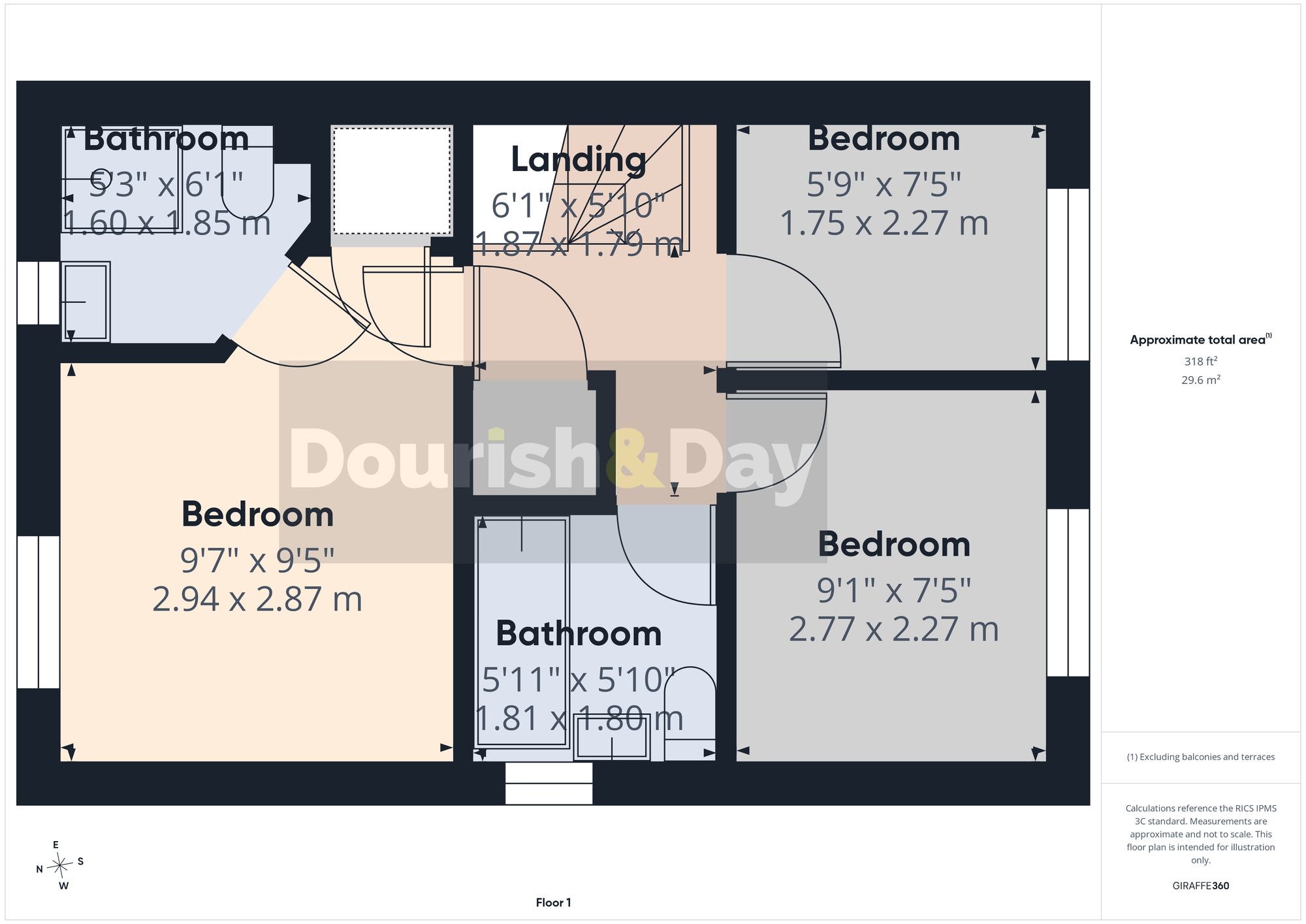 3 bed semi-detached house to rent in Fieldhouse Way, Stafford, ST17 - Property floorplan