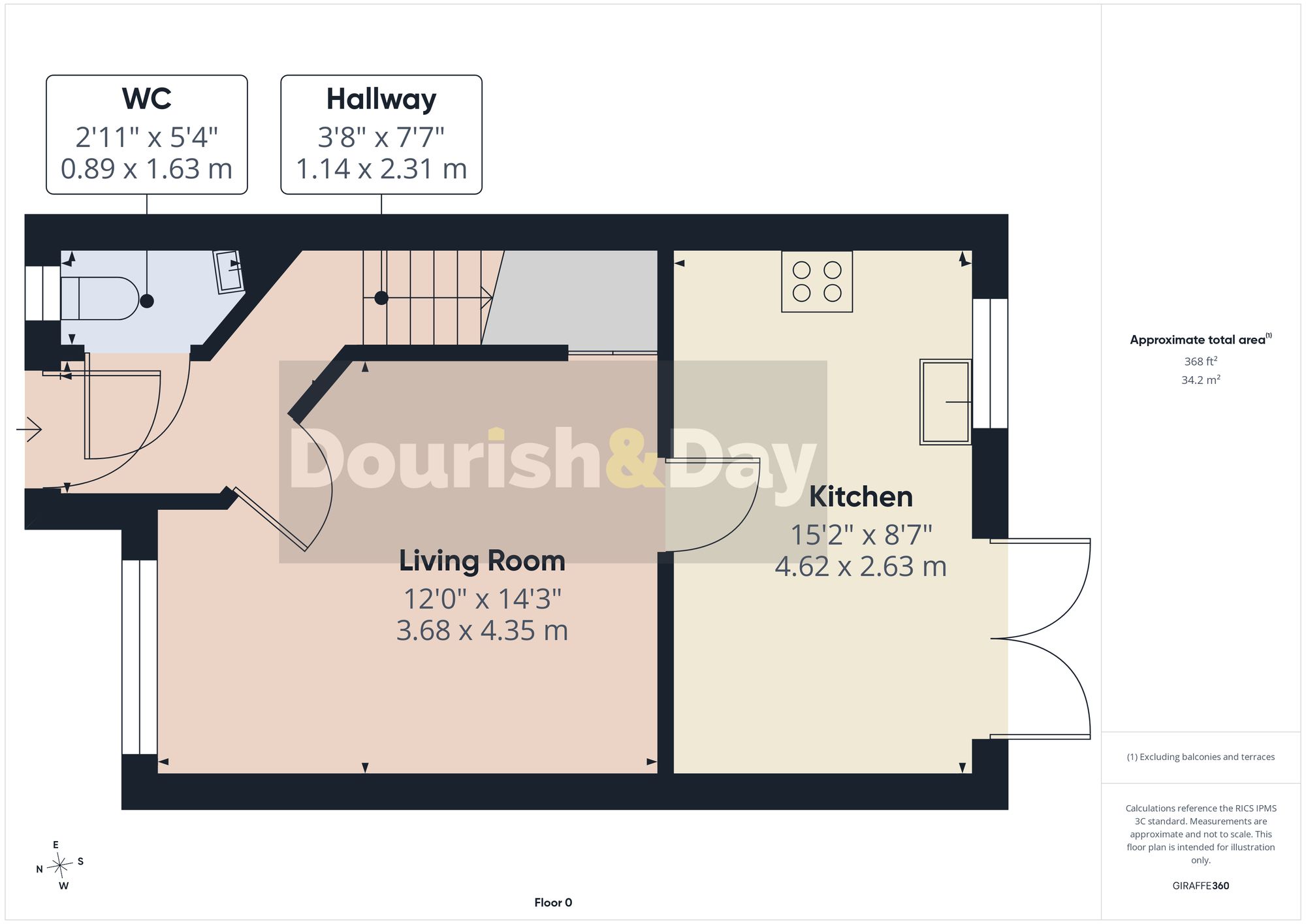 3 bed semi-detached house to rent in Fieldhouse Way, Stafford, ST17 - Property floorplan