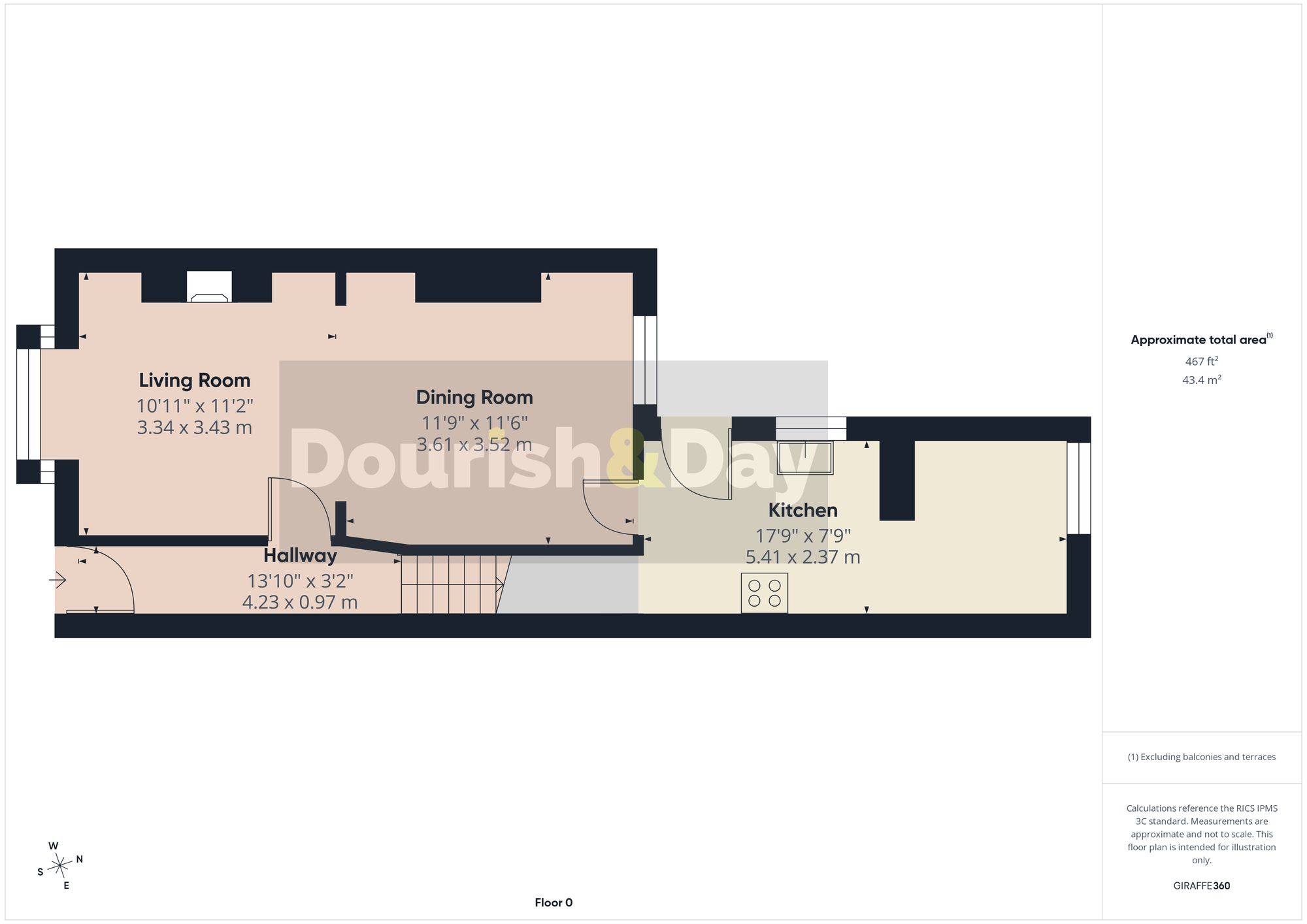 2 bed terraced house for sale in John Street, Stafford, ST16 - Property floorplan