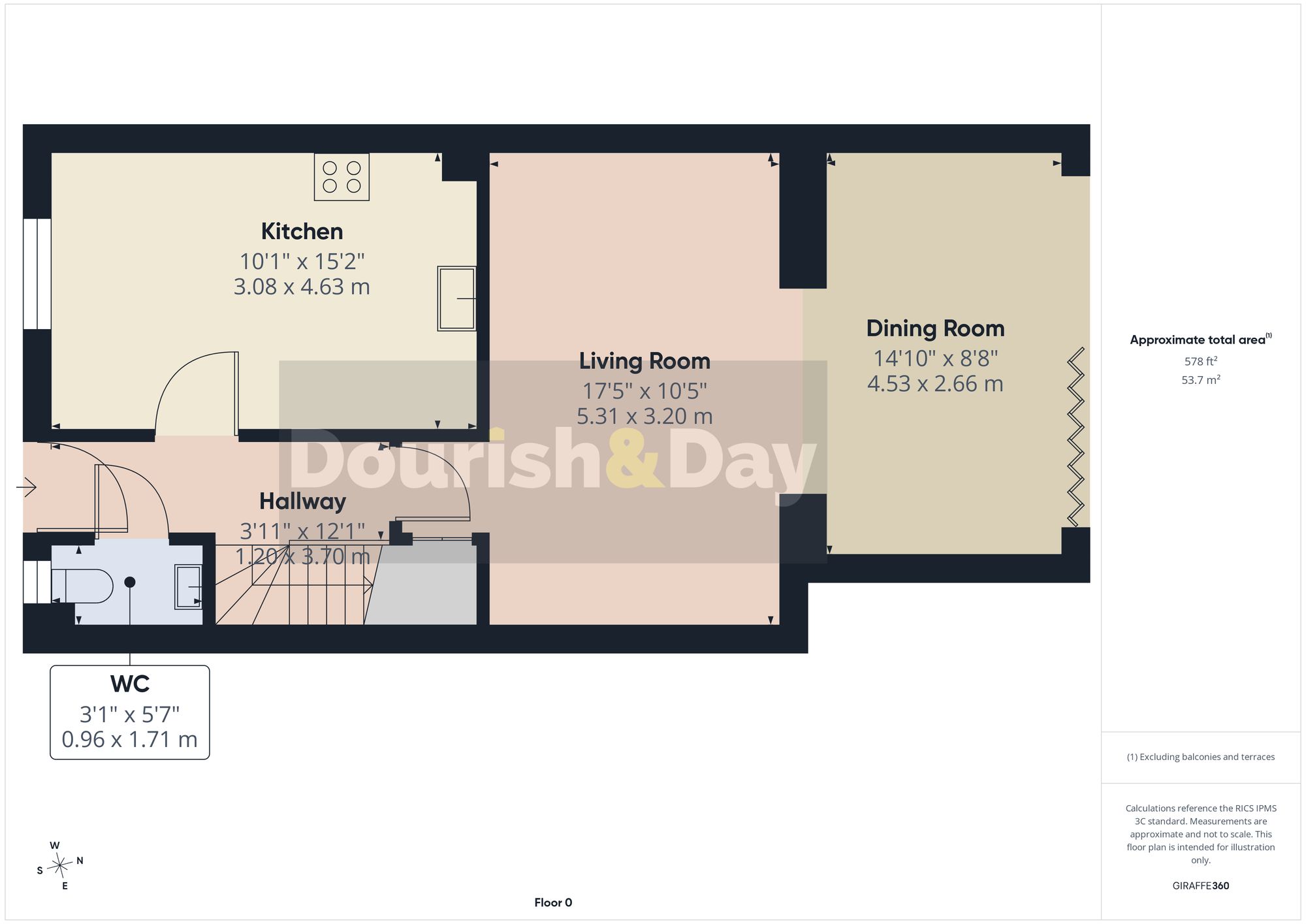 3 bed semi-detached house for sale in Leighton View, Loggerheads, TF9 - Property floorplan