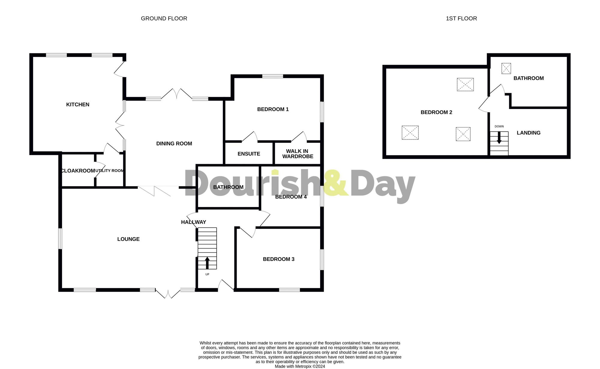 4 bed for sale in Birks Drive, Ashley Heath, TF9 - Property floorplan