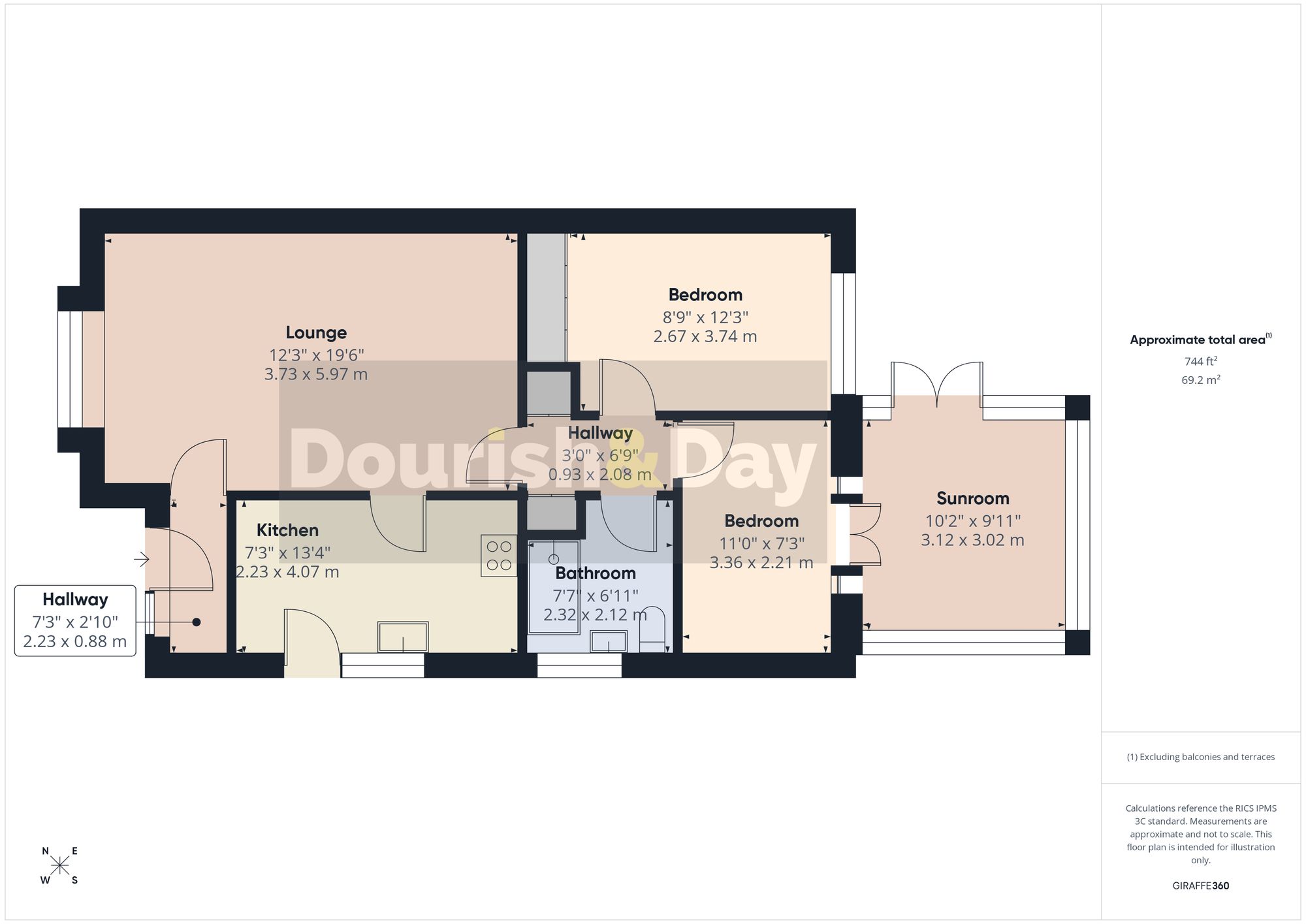 2 bed semi-detached house for sale in Hospital Lane, Market Drayton, TF9 - Property floorplan