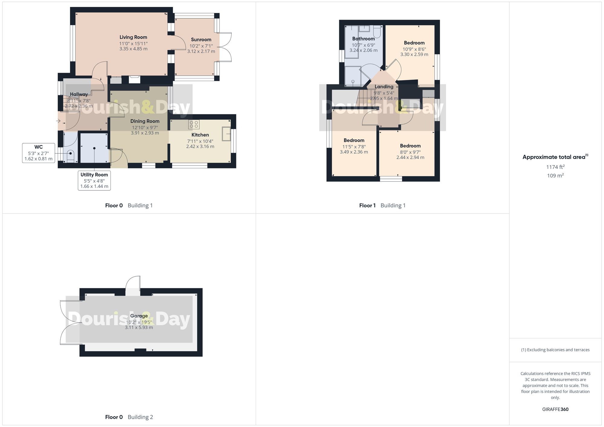3 bed semi-detached house for sale in Manor Square, Stafford, ST17 - Property floorplan