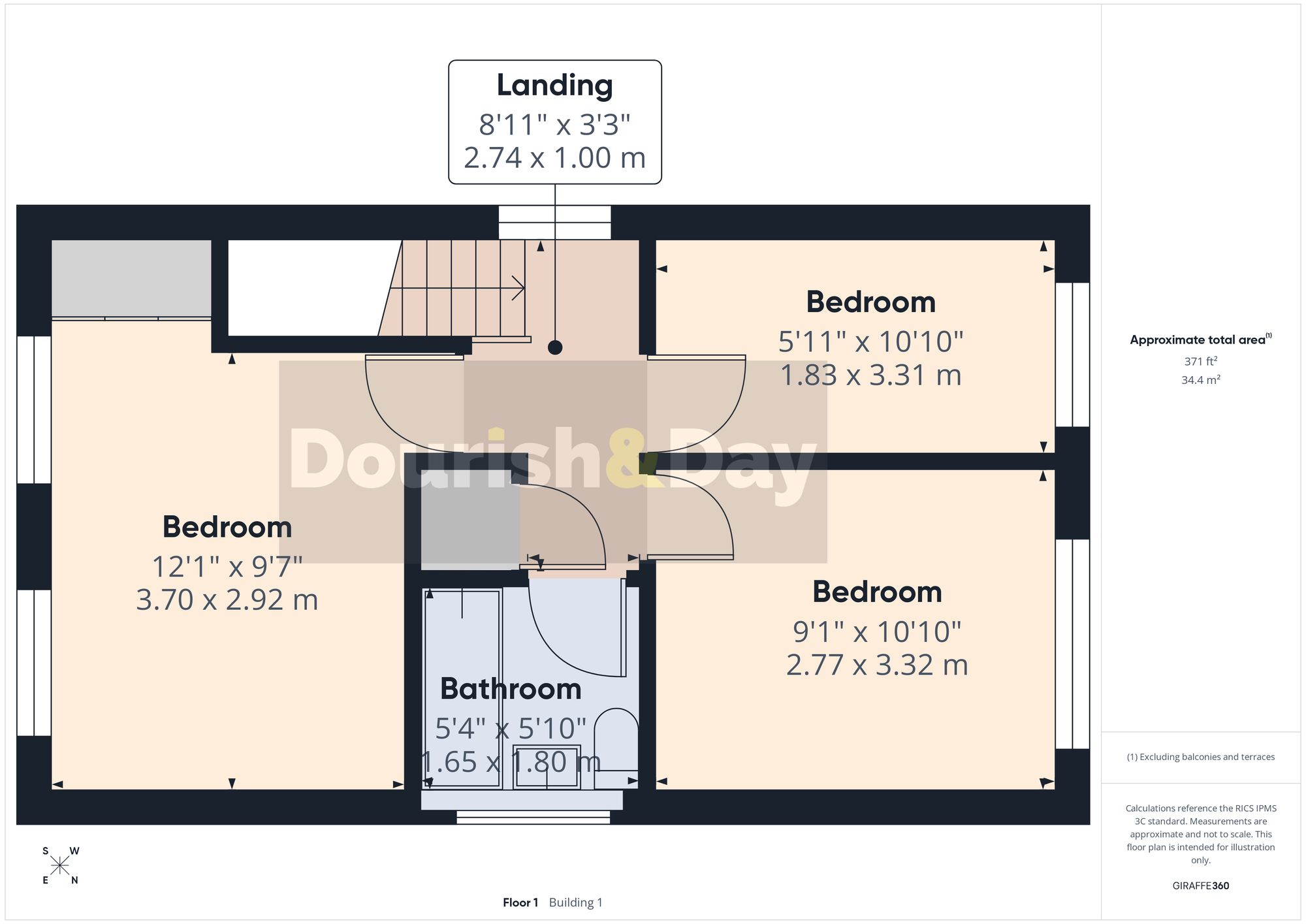 3 bed link detached house for sale in Delamere Lane, Stafford, ST17 - Property floorplan