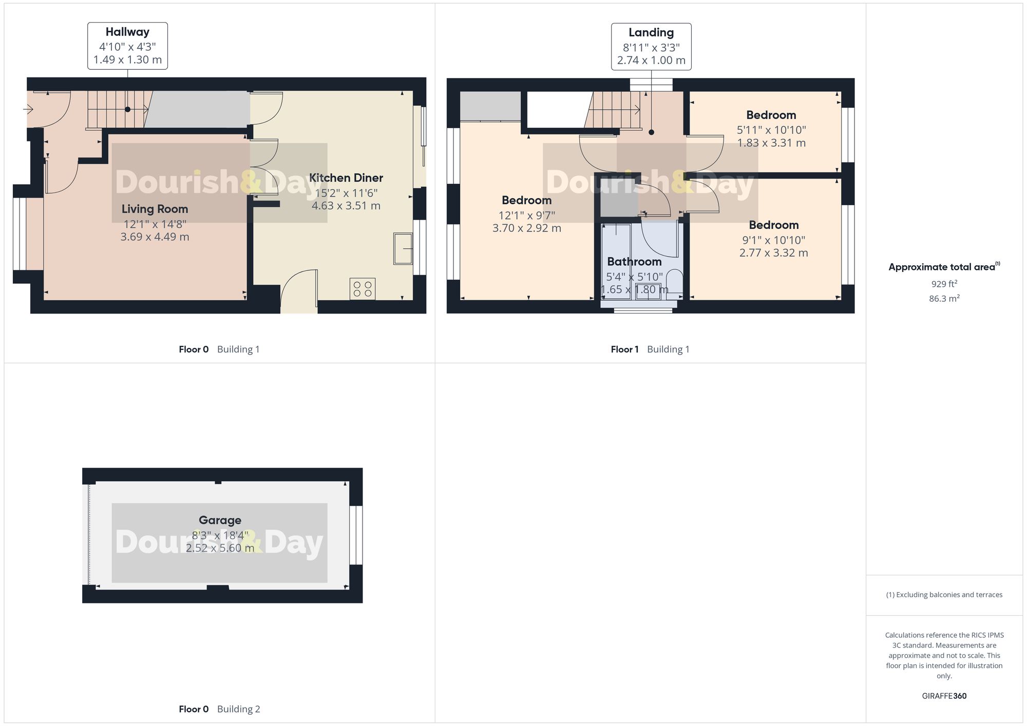 3 bed link detached house for sale in Delamere Lane, Stafford, ST17 - Property floorplan