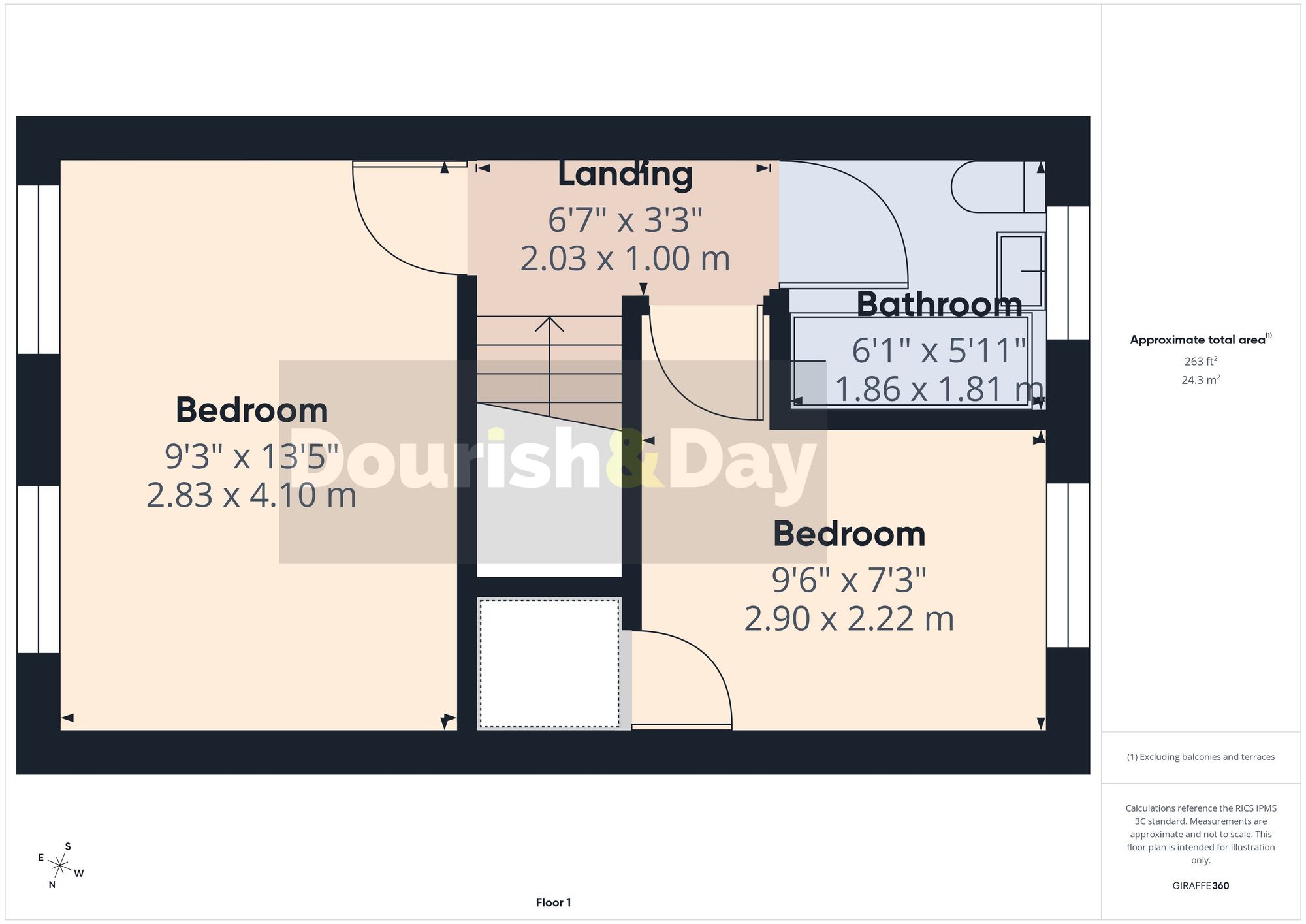 2 bed terraced house for sale in Quantico Close, Stafford, ST17 - Property floorplan