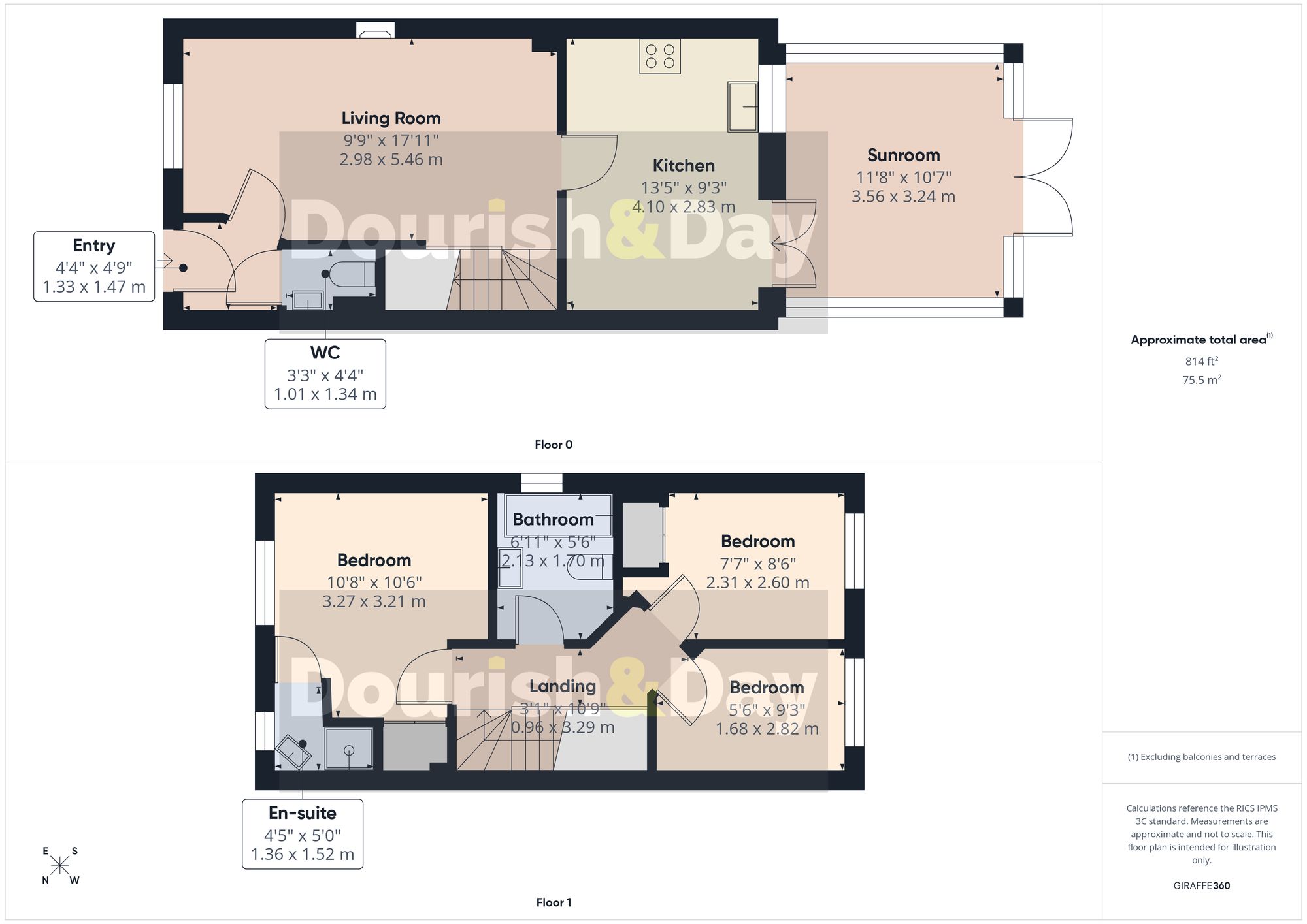 3 bed semi-detached house for sale in Ludgrove Way, Stafford, ST17 - Property floorplan