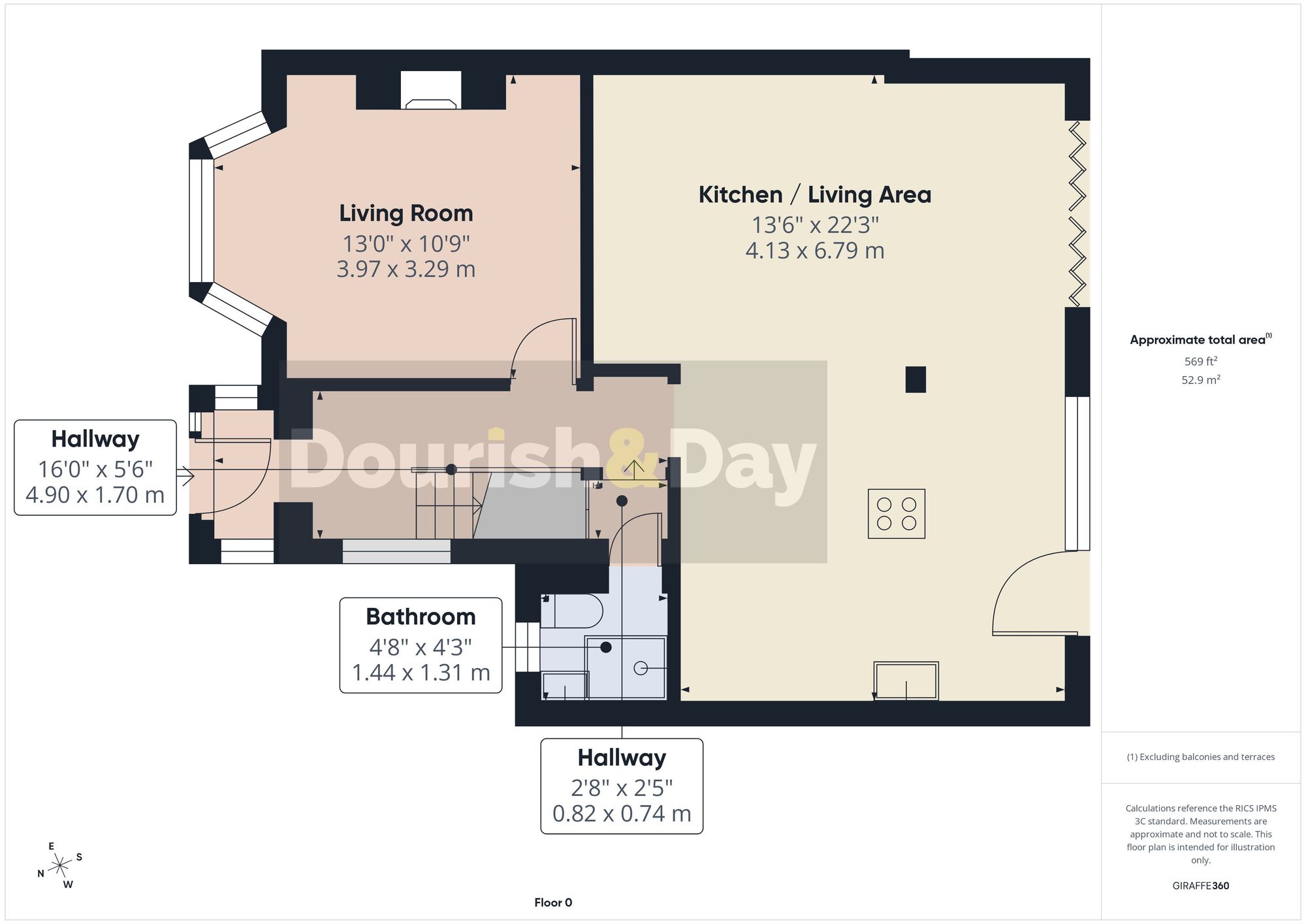 3 bed semi-detached house for sale in Tixall Road, Stafford, ST16 - Property floorplan