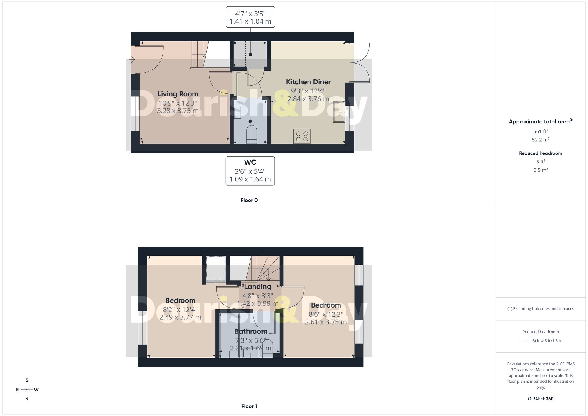2 bed terraced house for sale in Foundry Way, Waymills, SY13 - Property floorplan