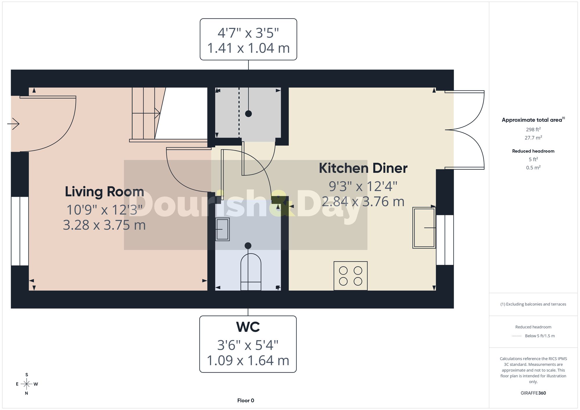 2 bed terraced house for sale in Foundry Way, Waymills, SY13 - Property floorplan