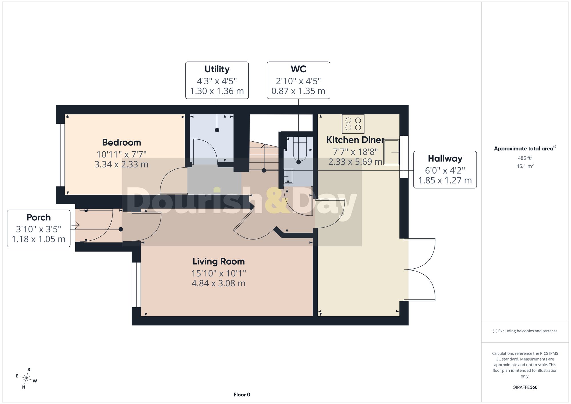 3 bed detached house for sale in Macbeth Close, Penkridge, ST19 - Property floorplan