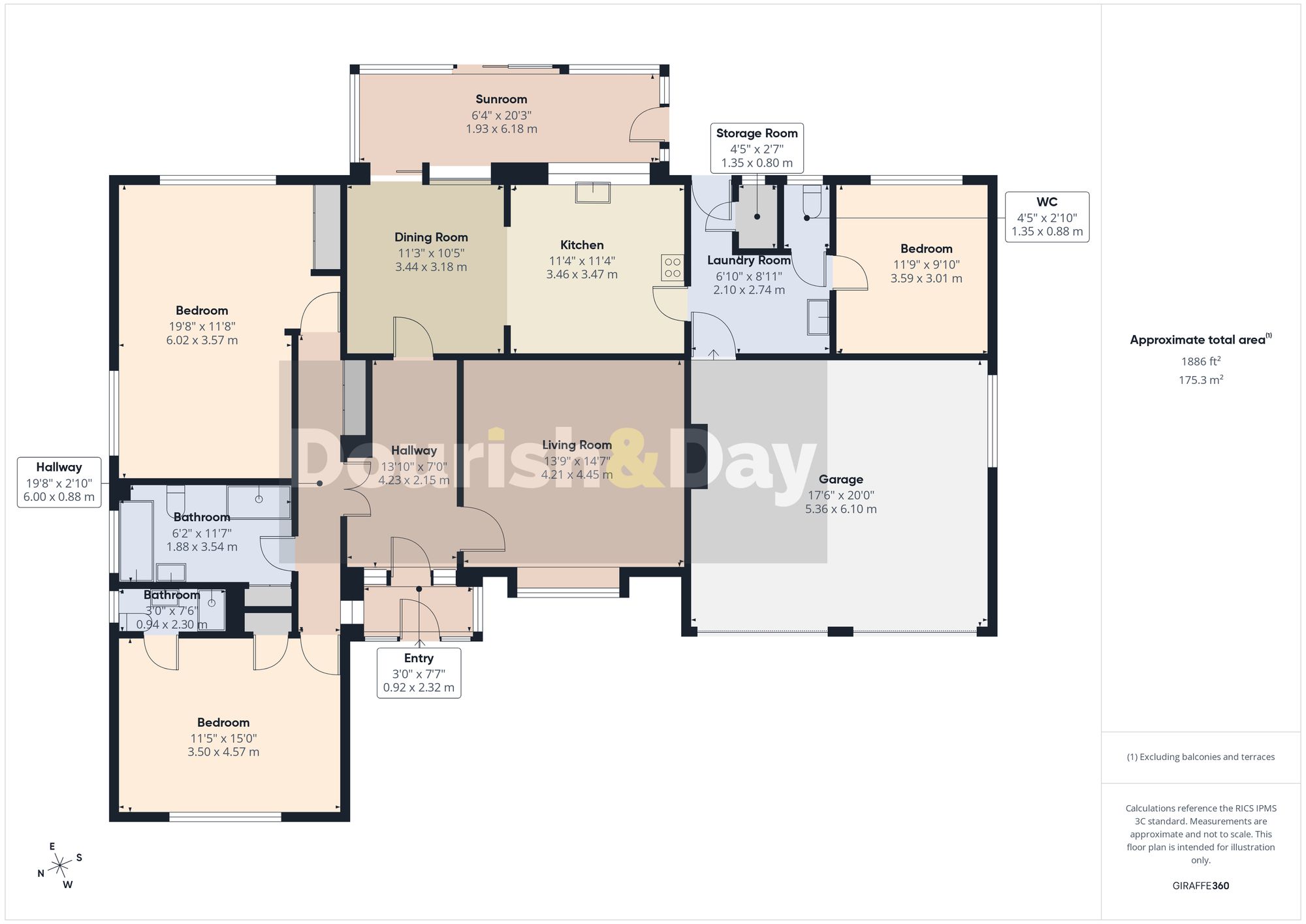 3 bed detached bungalow for sale in Kestrel Drive, Loggerheads, TF9 - Property floorplan