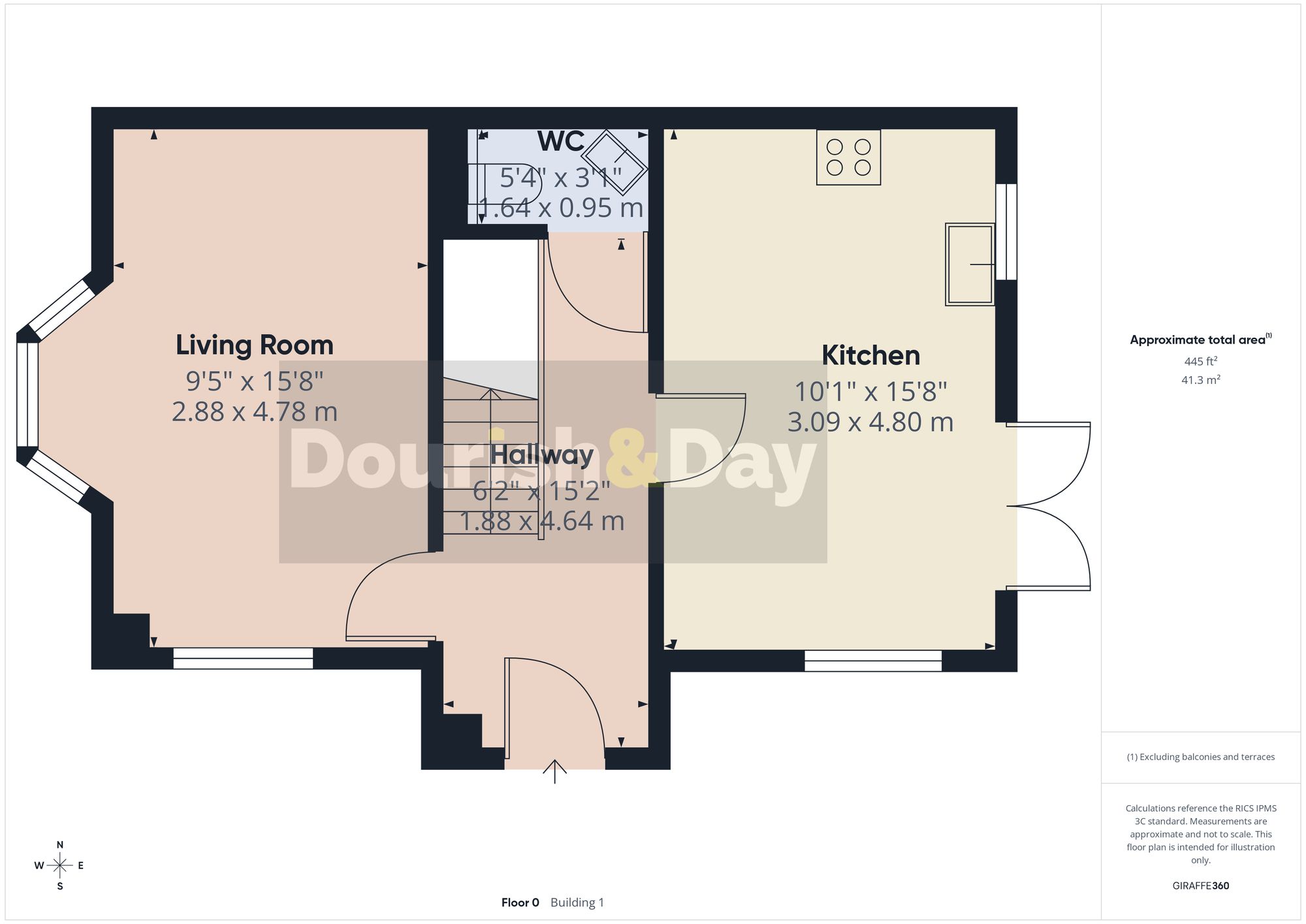 3 bed detached house for sale in Hornbeam Way, Stafford, ST17 - Property floorplan