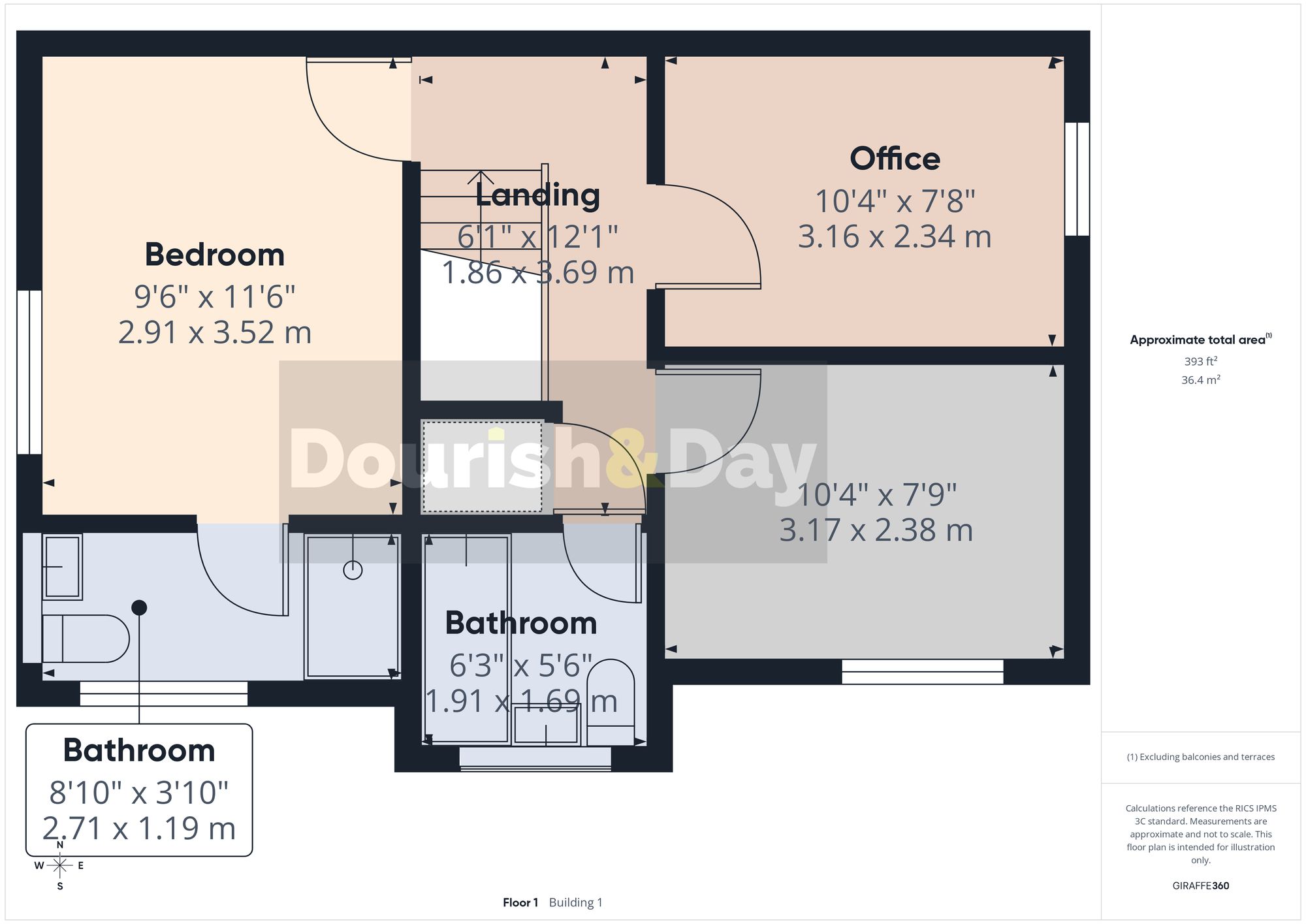 3 bed detached house for sale in Hornbeam Way, Stafford, ST17 - Property floorplan