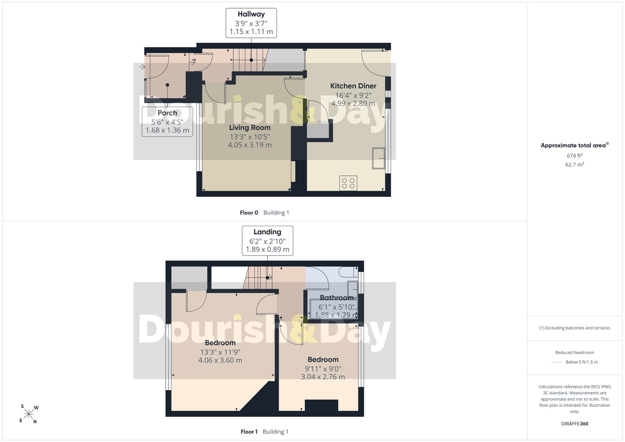 2 bed terraced house for sale in Riverside Drive, Tern Hill, TF9 - Property floorplan