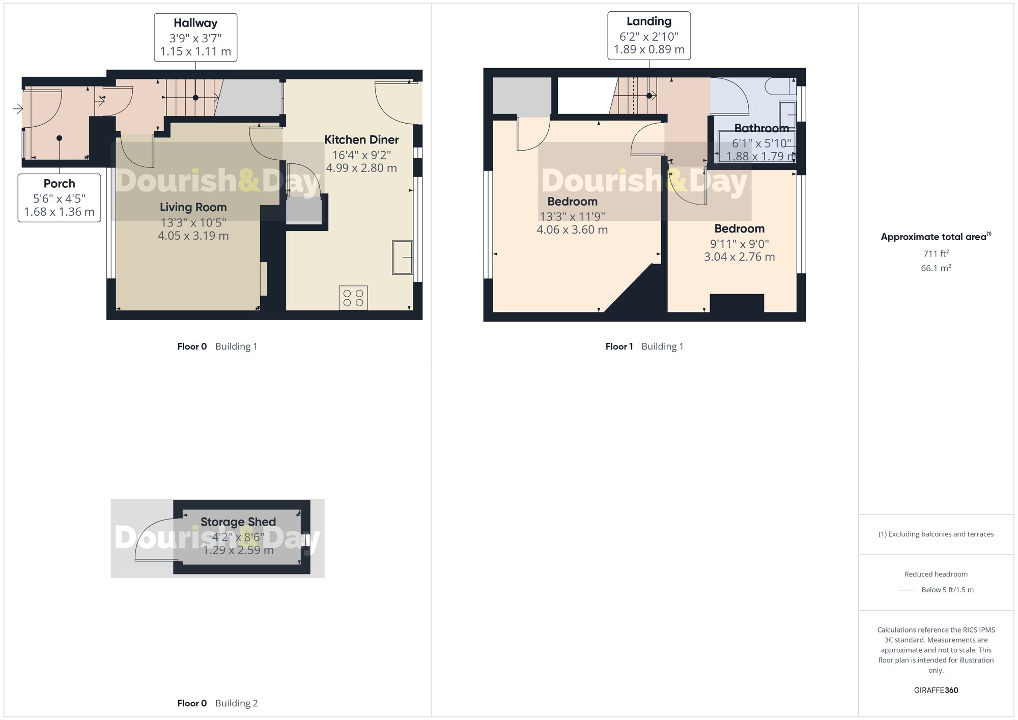 2 bed terraced house for sale in Riverside Drive, Tern Hill, TF9 - Property floorplan