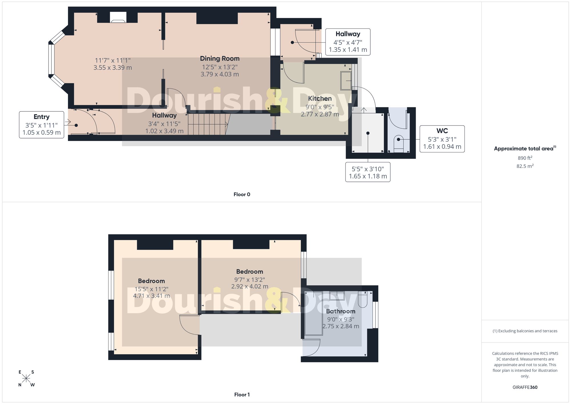 2 bed terraced house for sale in Corporation Street, Stafford, ST16 - Property floorplan