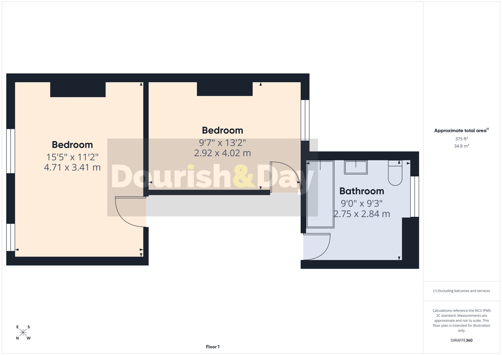 2 bed terraced house for sale in Corporation Street, Stafford, ST16 - Property floorplan