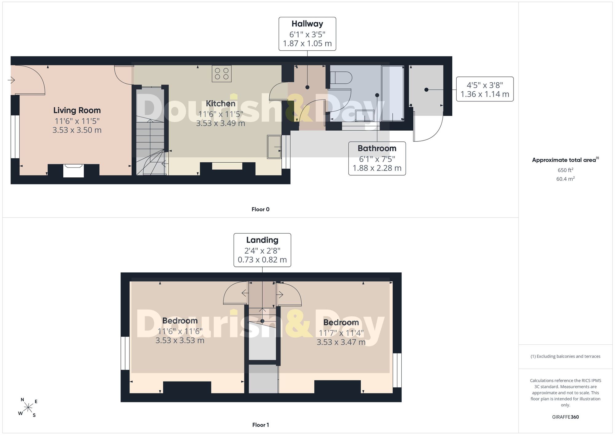 2 bed terraced house for sale in Albany Road, Stoke-On-Trent, ST4 - Property floorplan