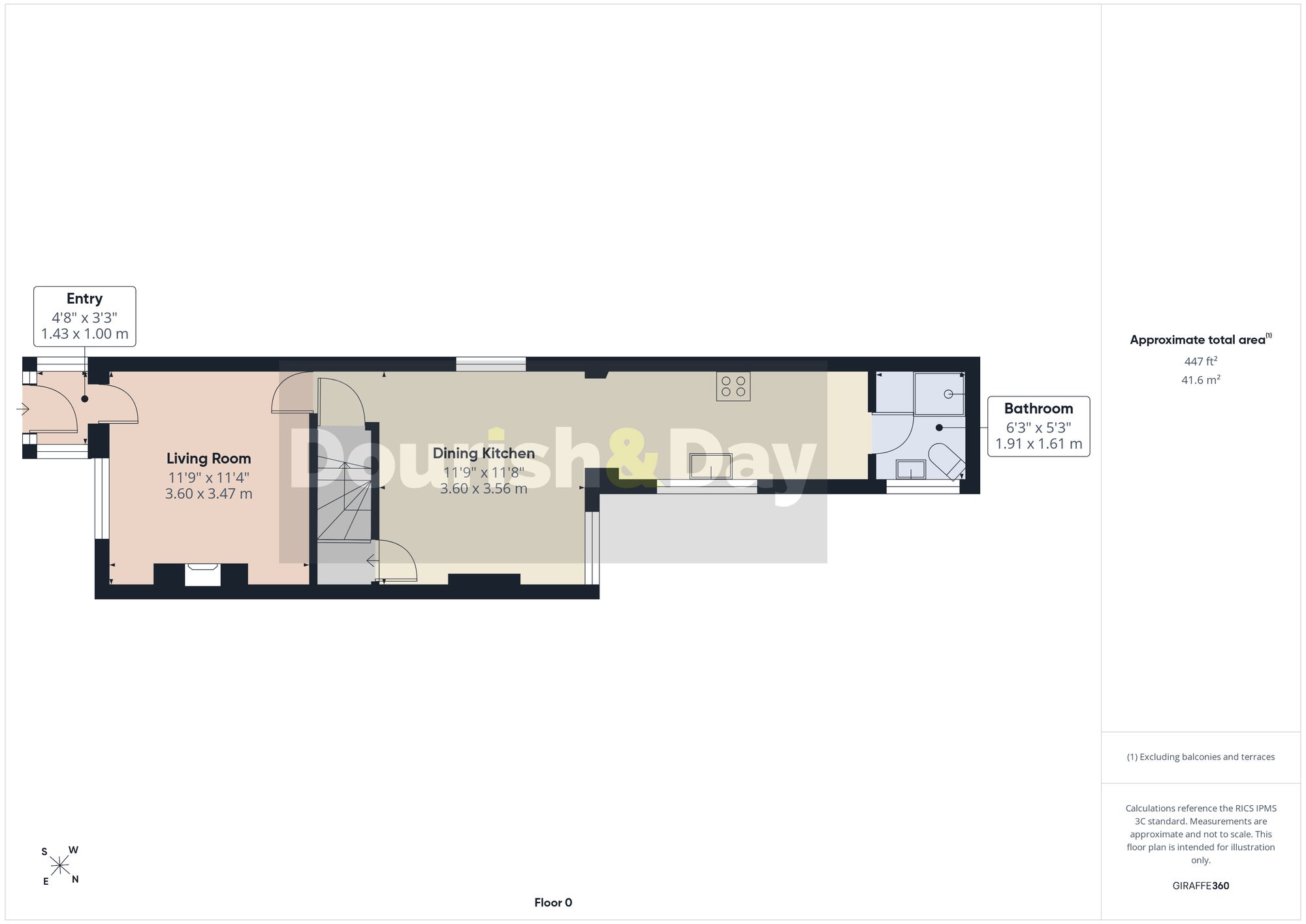 3 bed terraced house for sale in Cottage Lane, Wolverhampton, WV10 - Property floorplan