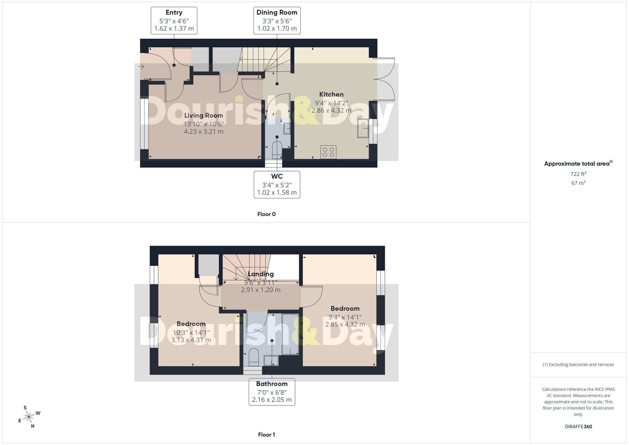 2 bed semi-detached house for sale in Mossfield Way, Whitchurch, SY13 - Property floorplan