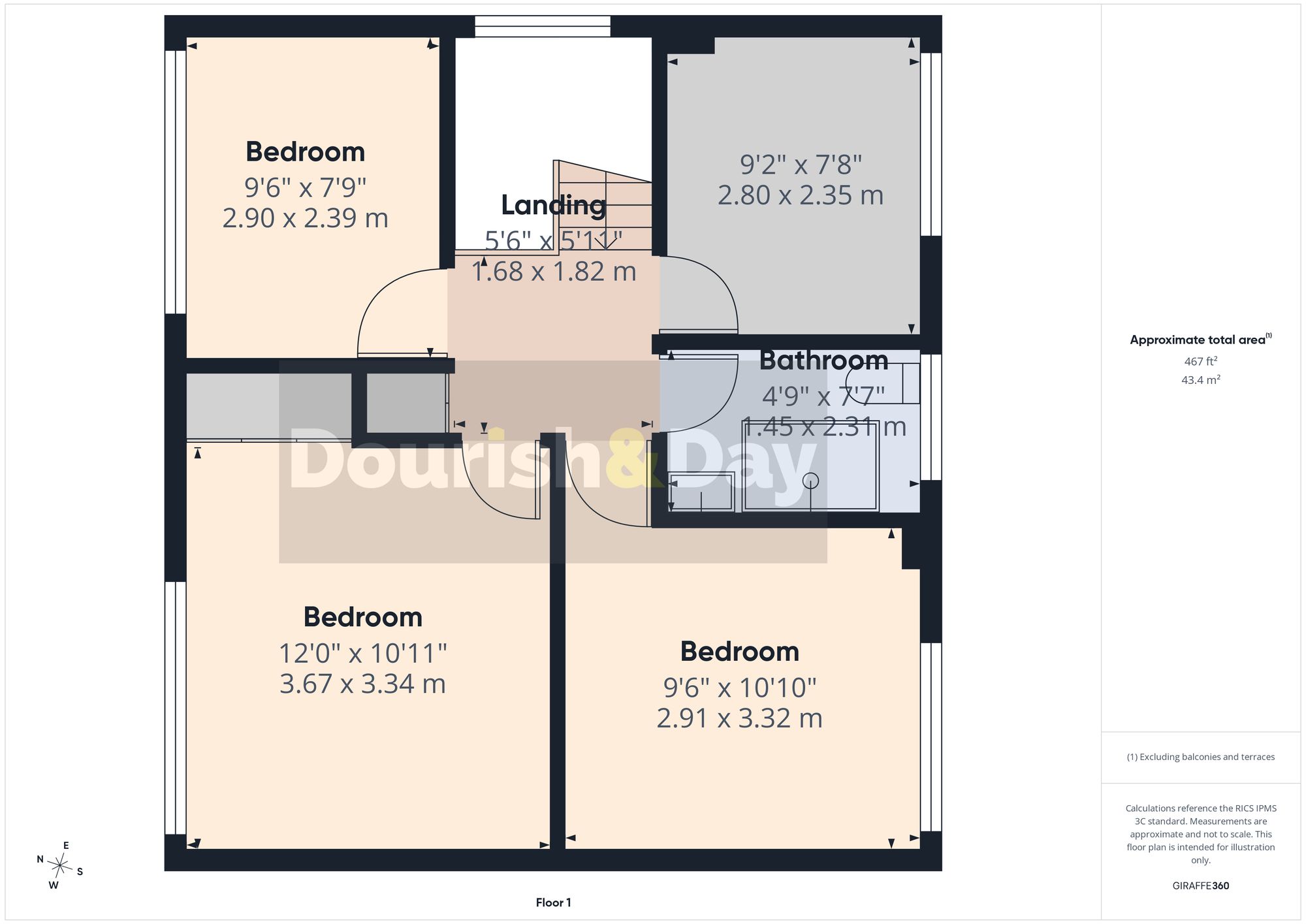4 bed detached house for sale in Aldbury Close, Stafford, ST16 - Property floorplan
