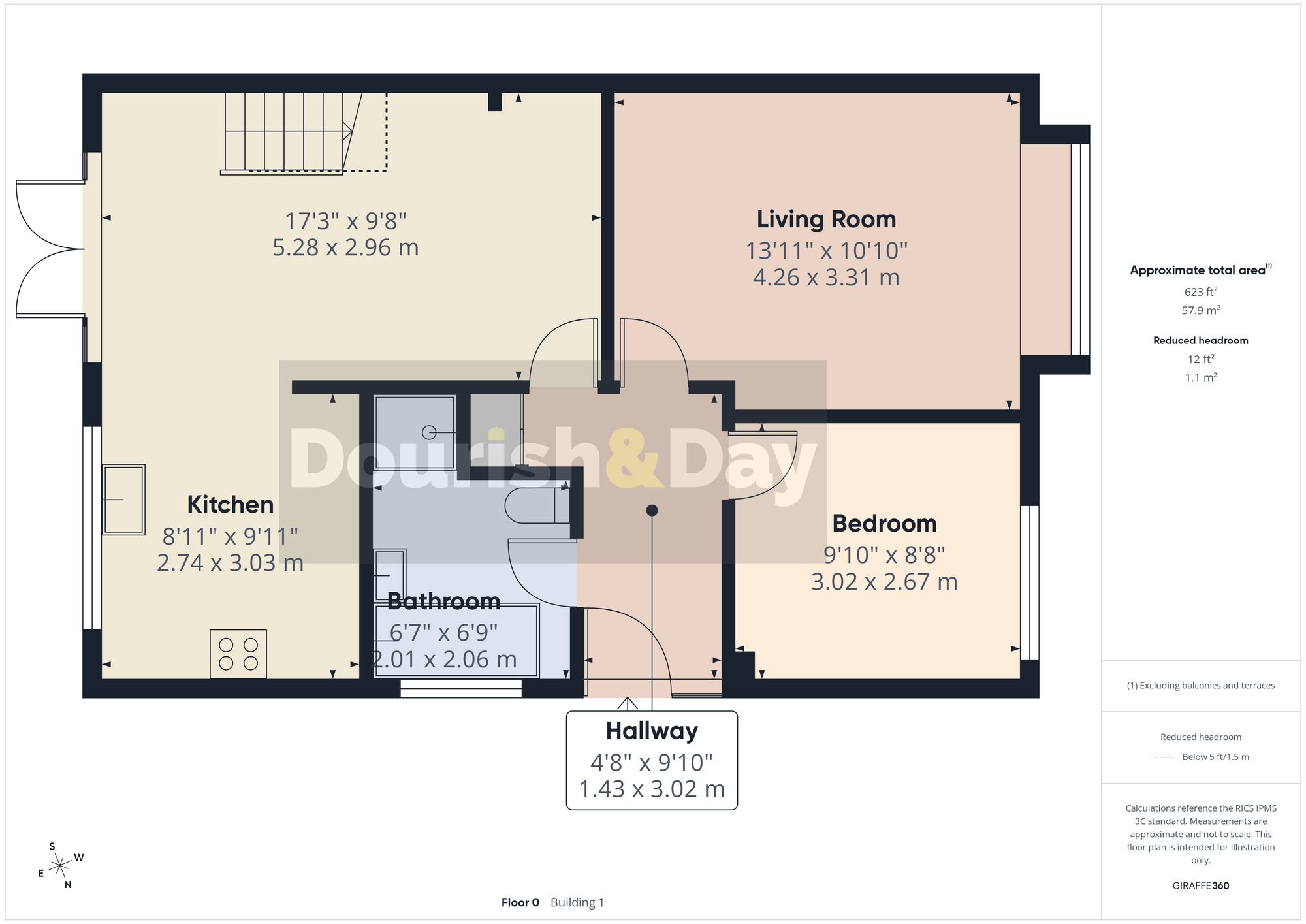 3 bed semi-detached bungalow for sale in Colwich Crescent, Stafford, ST16 - Property floorplan